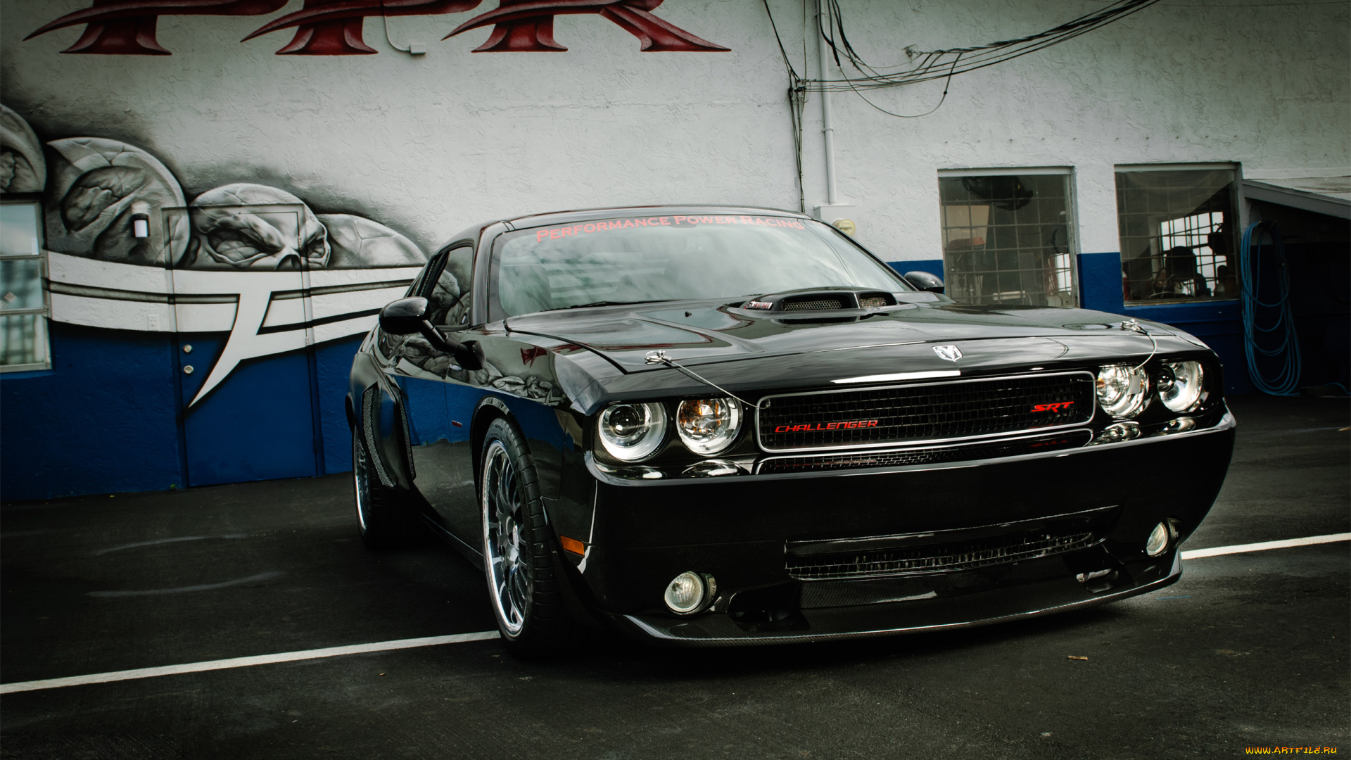 автомобили, dodge, black, challenger