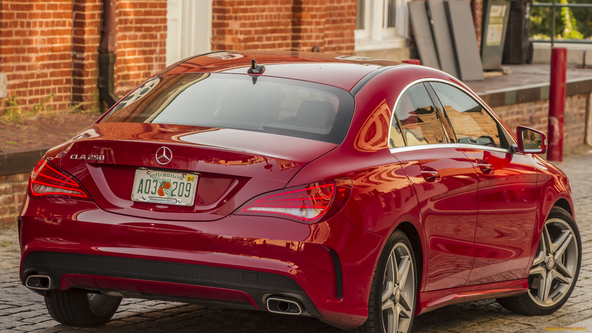 автомобили, mercedes-benz, cla, 250, us-spec, package, sports, amg, красный, 2013, c117