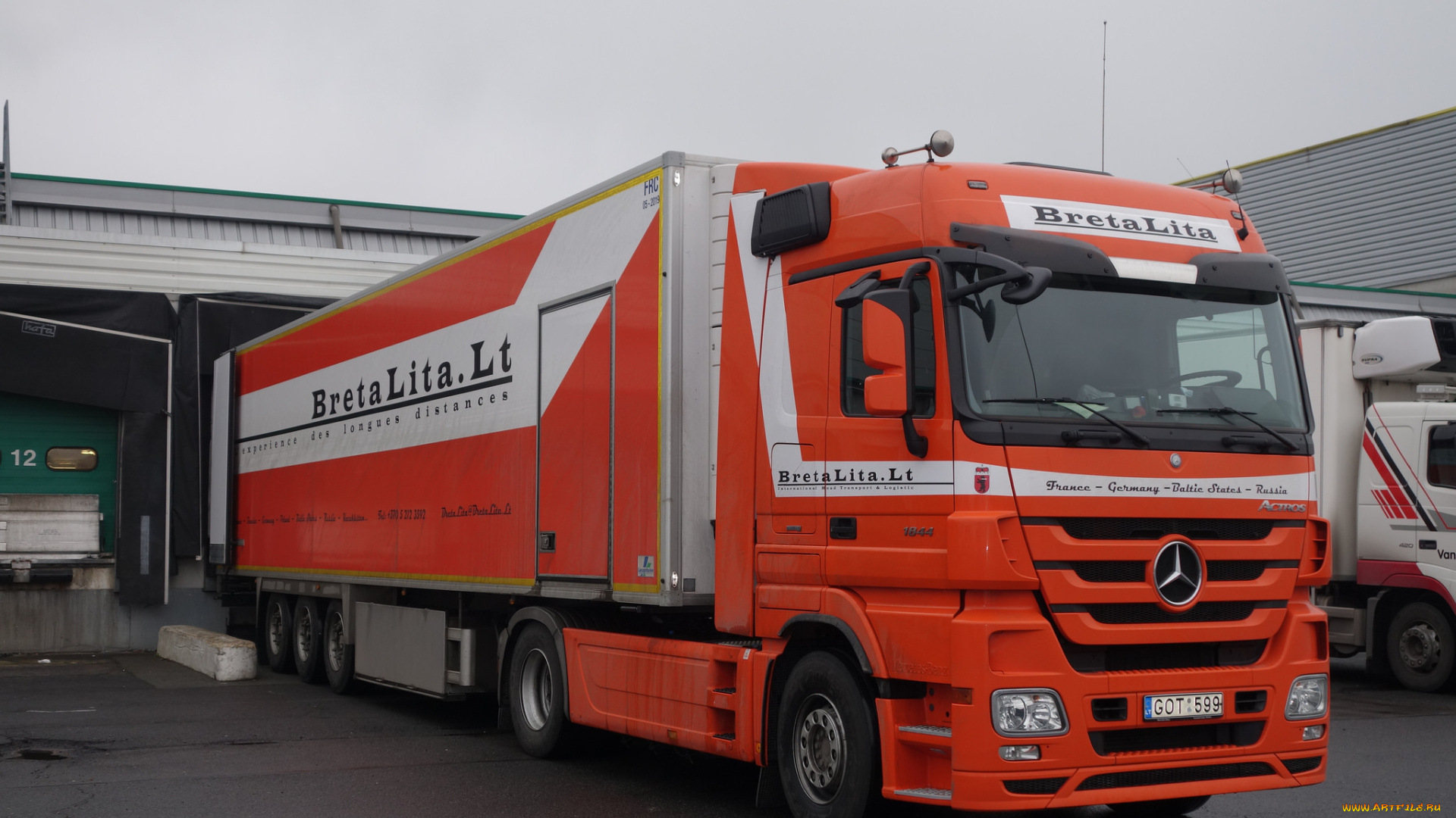 автомобили, mercedes, trucks, контейнеровоз, тягач, грузовик