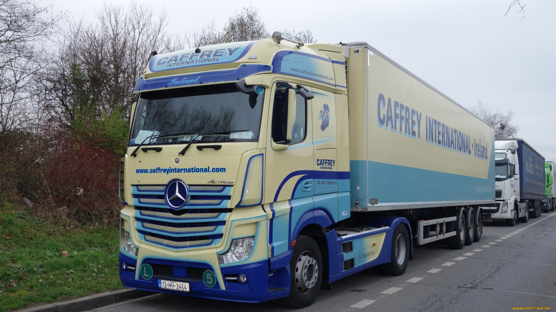 автомобили, mercedes, trucks, тягач, грузовик, контейнеровоз