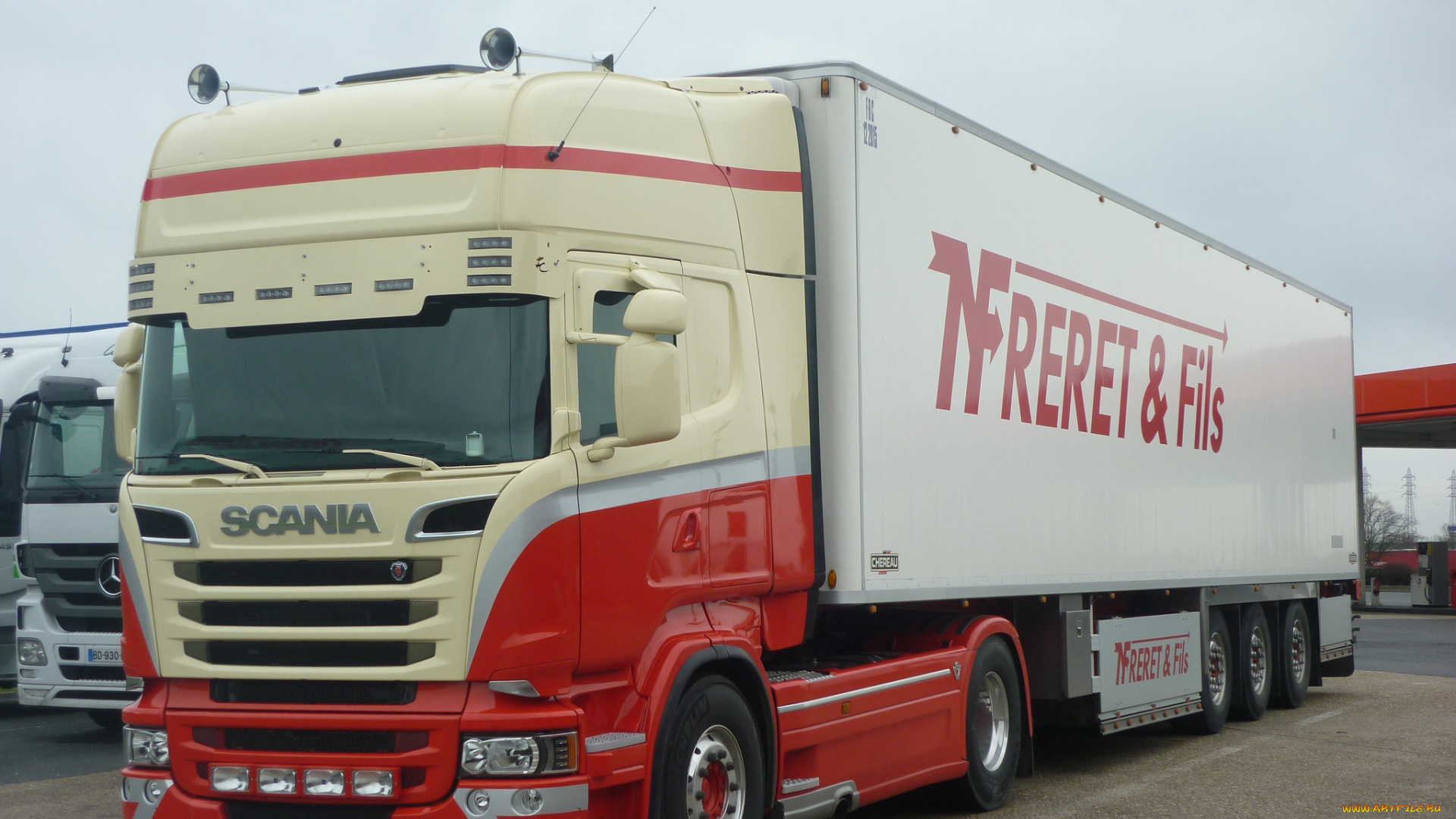 автомобили, scania, , выставка, улица, контейнеровоз, тягач, грузовик