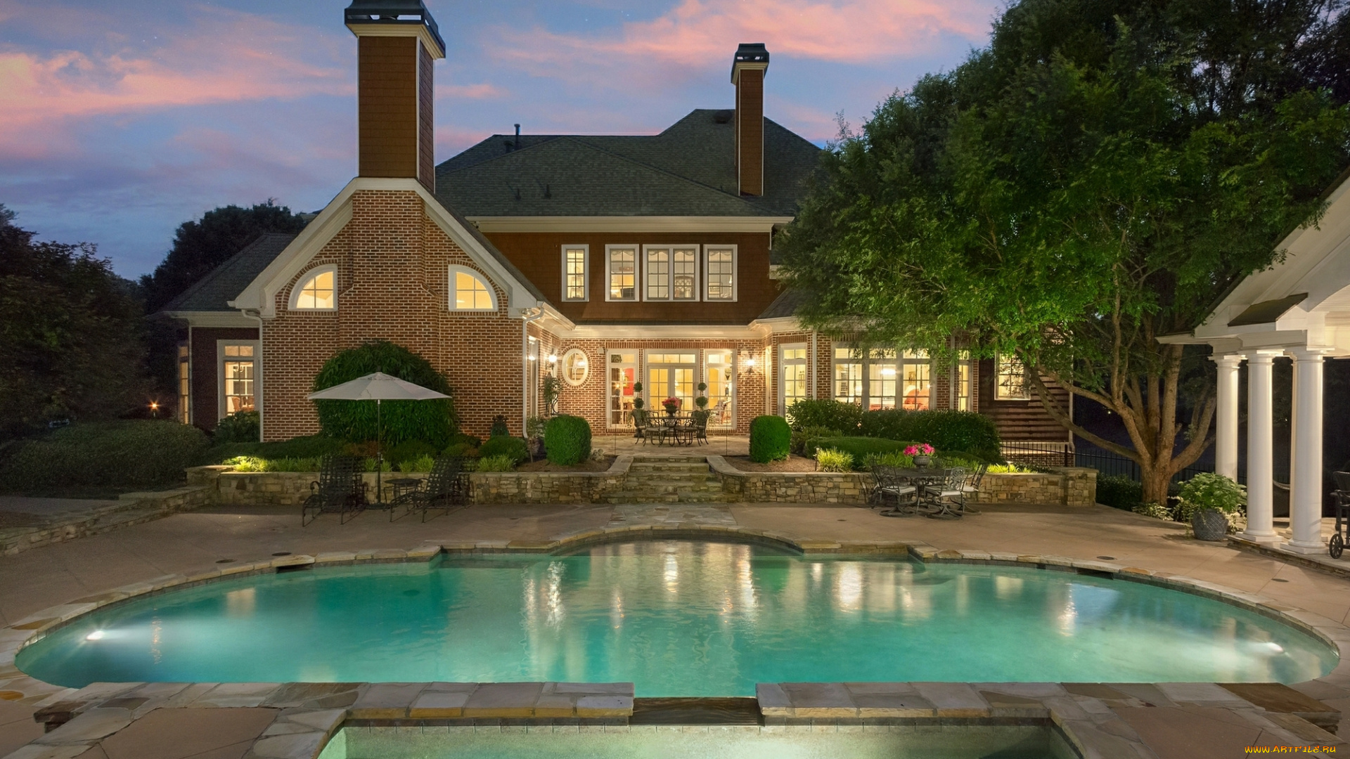 интерьер, бассейны, , открытые, площадки, дом, улица, бассейн