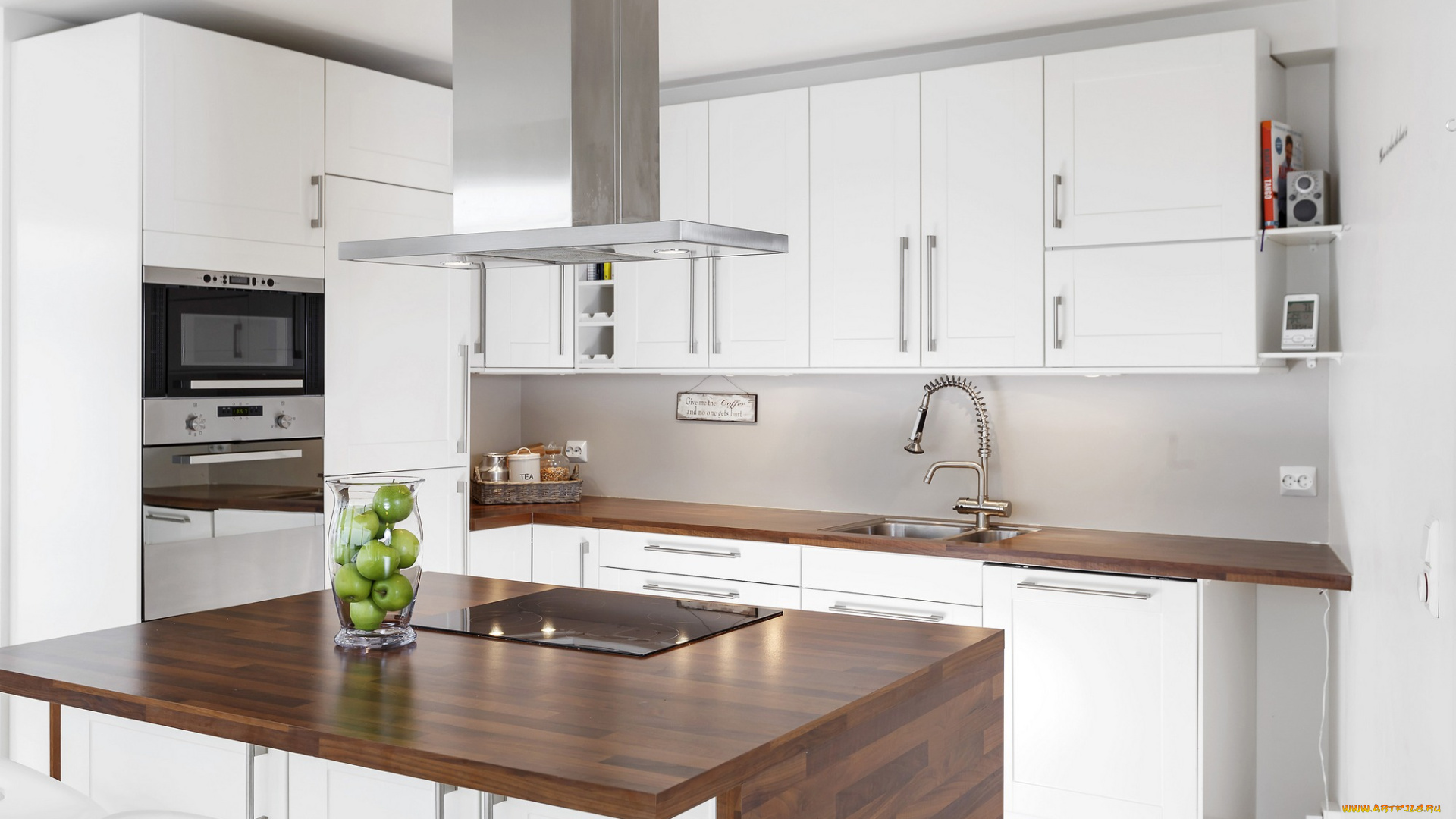 интерьер, кухня, стулья, стол