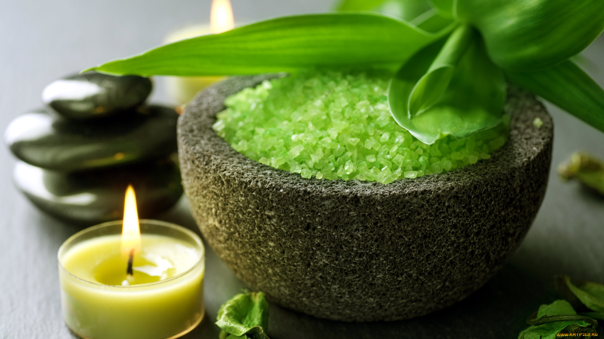 разное, свечи, соль, камни