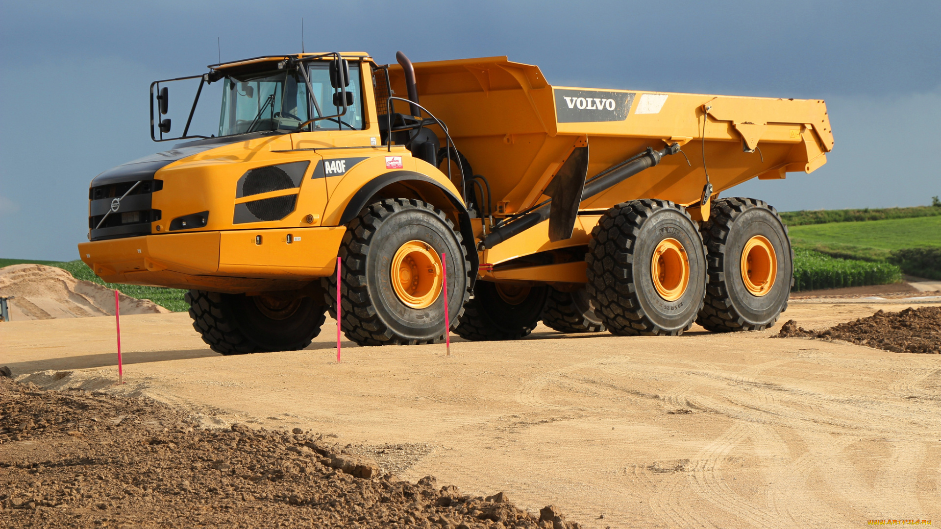 volvo, a40f, dump, truck, техника, строительная, техника, самосвал, карьерный, тяжёлый