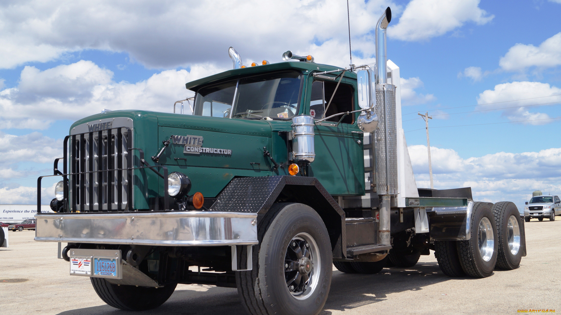 white, construcktor, автомобили, грузовики, тягач, седельный, грузовик, тяжёлый