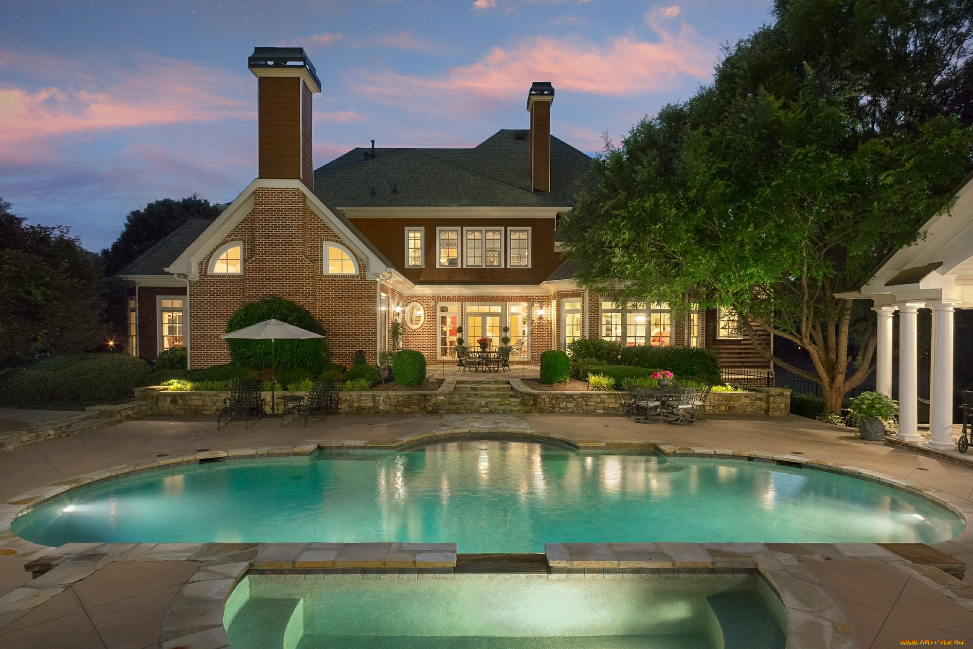 интерьер, бассейны, , открытые, площадки, дом, улица, бассейн