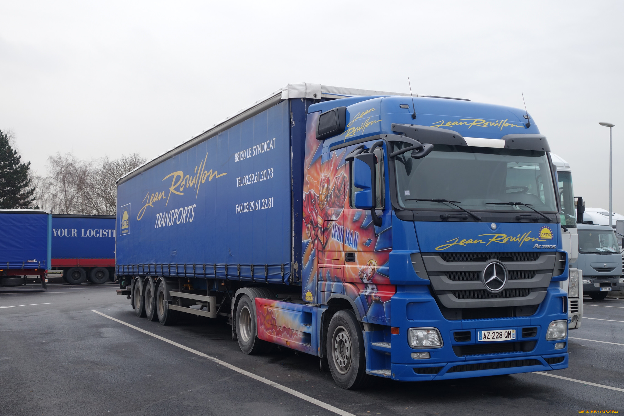 автомобили, mercedes, trucks, тягач, контейнеровоз, грузовик