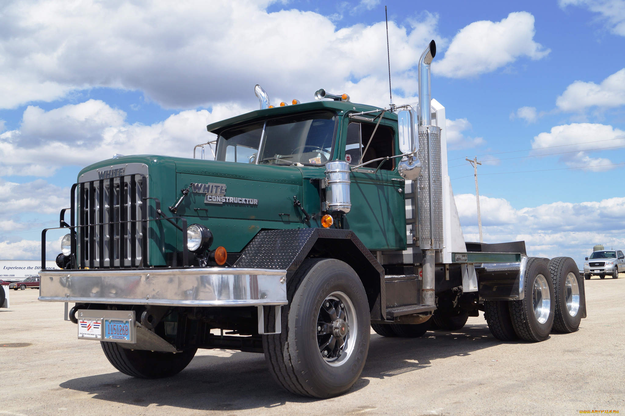 white, construcktor, автомобили, грузовики, тягач, седельный, грузовик, тяжёлый