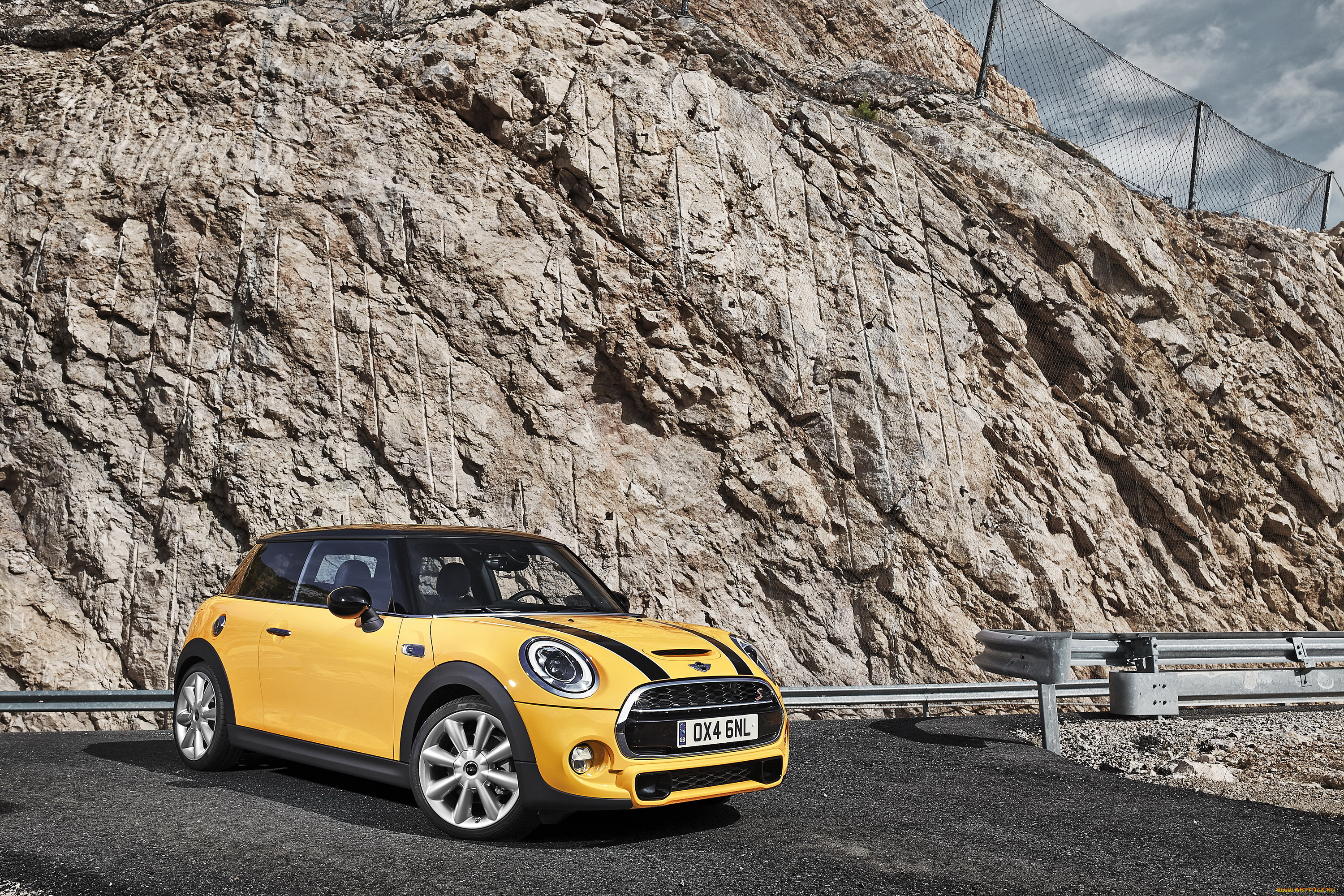 2014, mini, cooper, s, автомобили, mini, john, cooper, желтый, тюнинг
