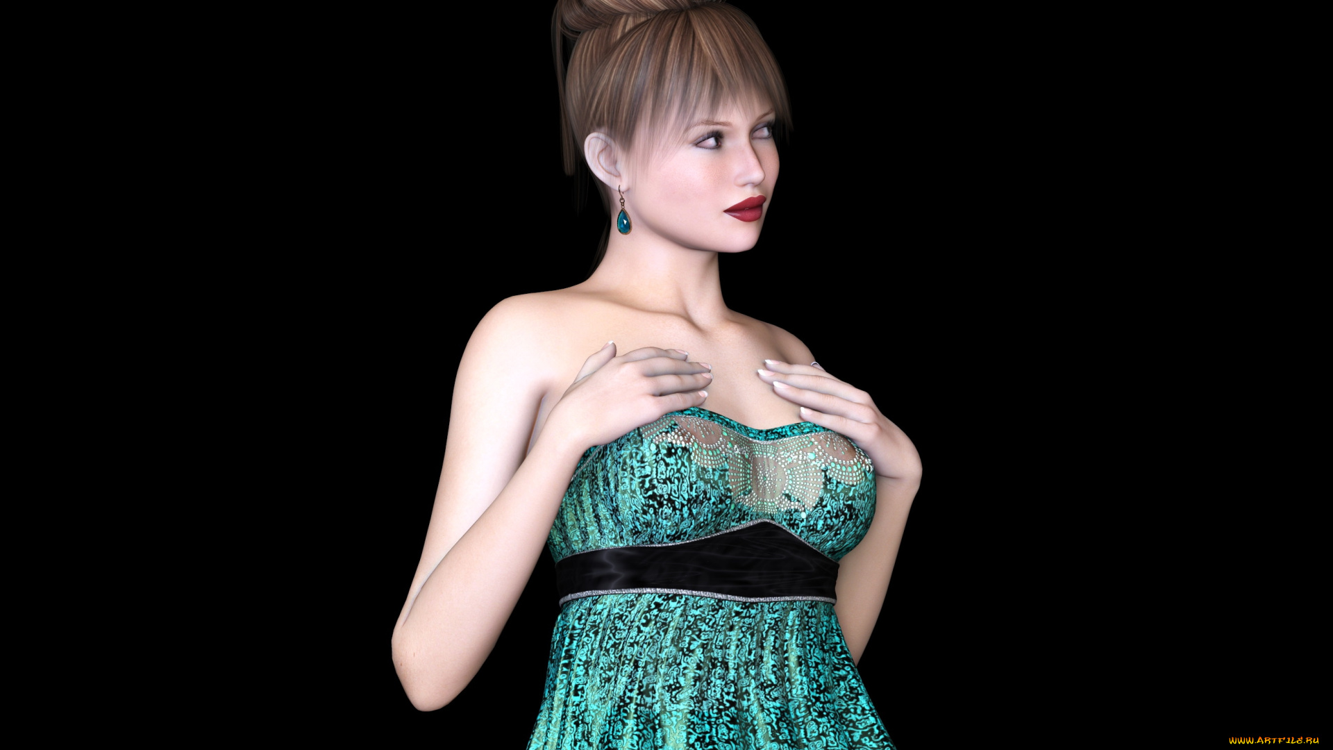 3д, графика, люди, , people, фон, взгляд, девушка