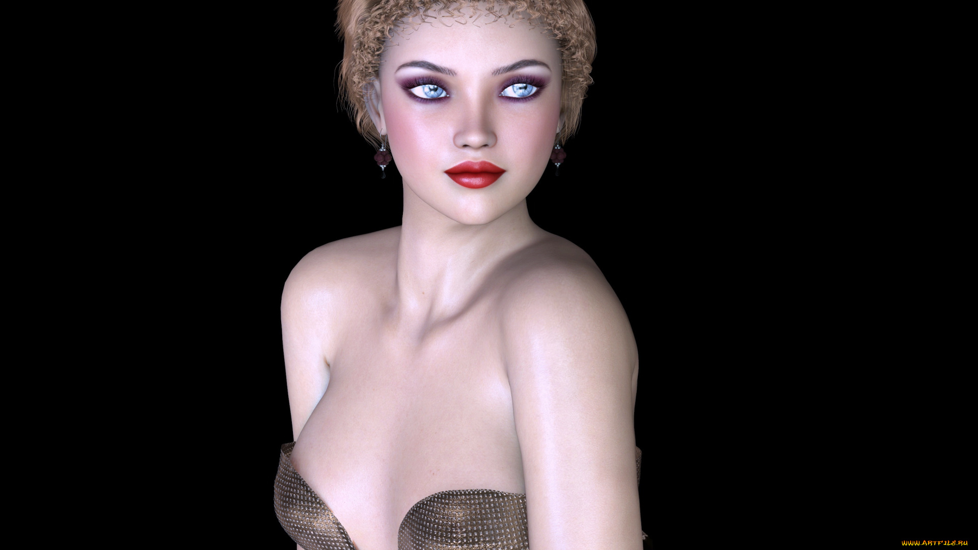 3д, графика, люди, , people, взгляд, фон, девушка