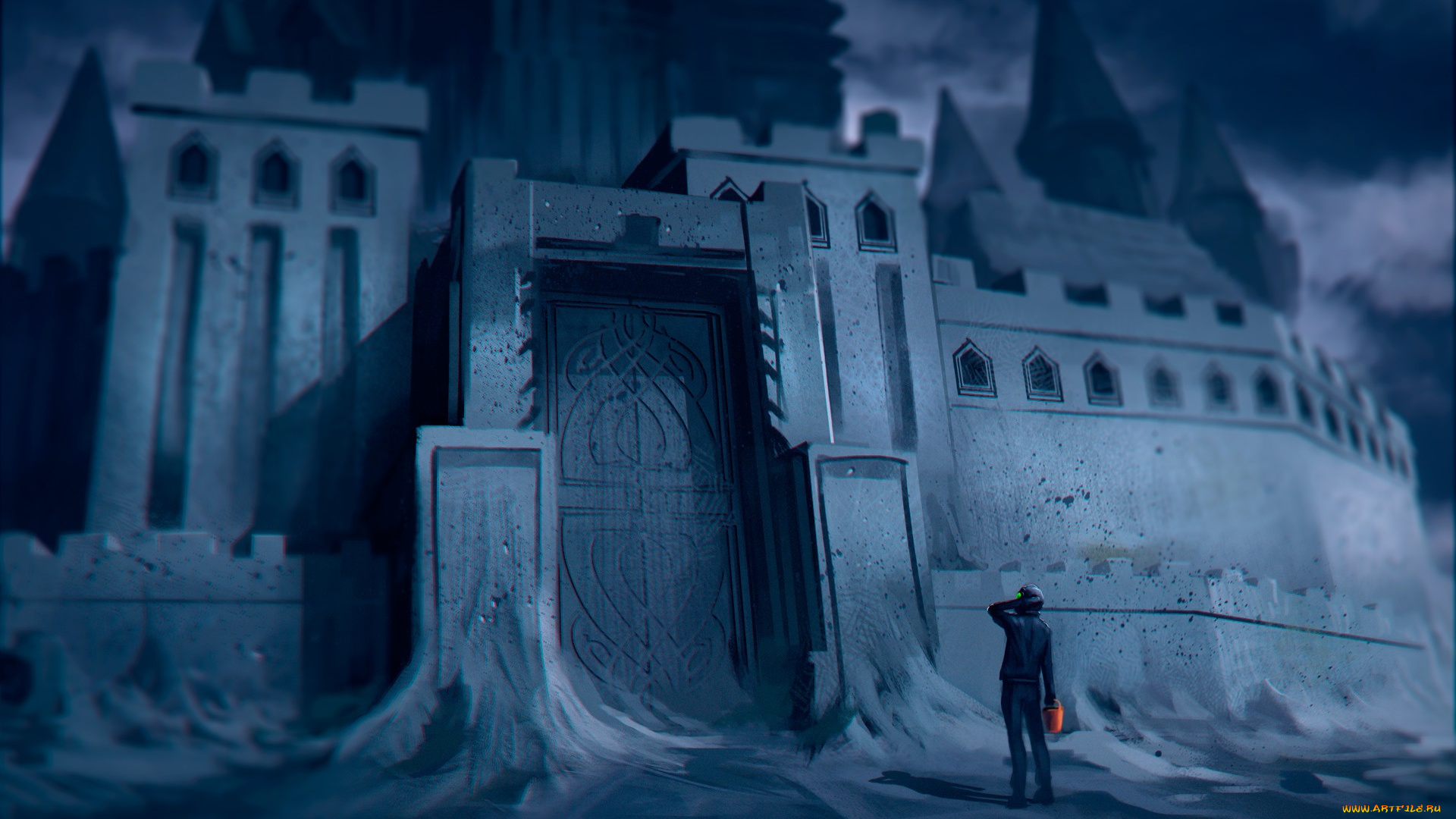 фэнтези, романтика, апокалипсиса, романтика, апокалипсиса, человек, строение