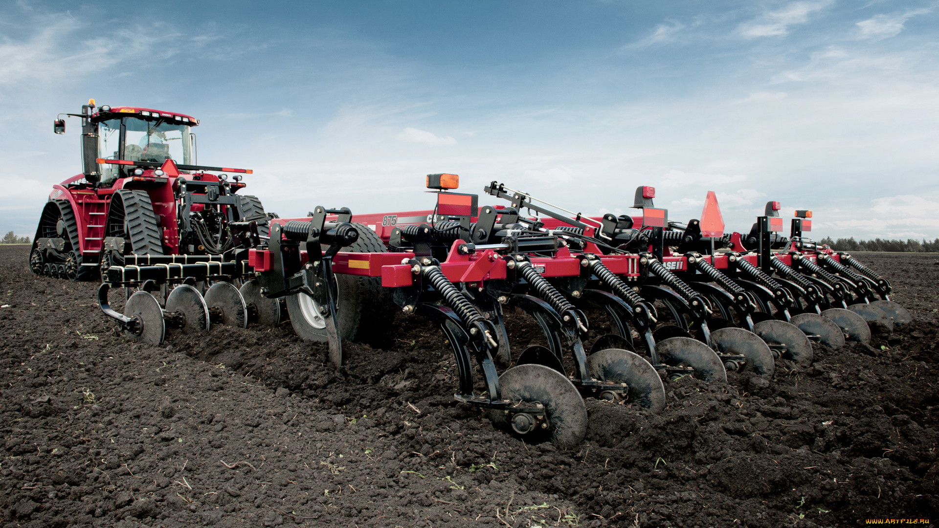 техника, тракторы, на, гусенецах, case