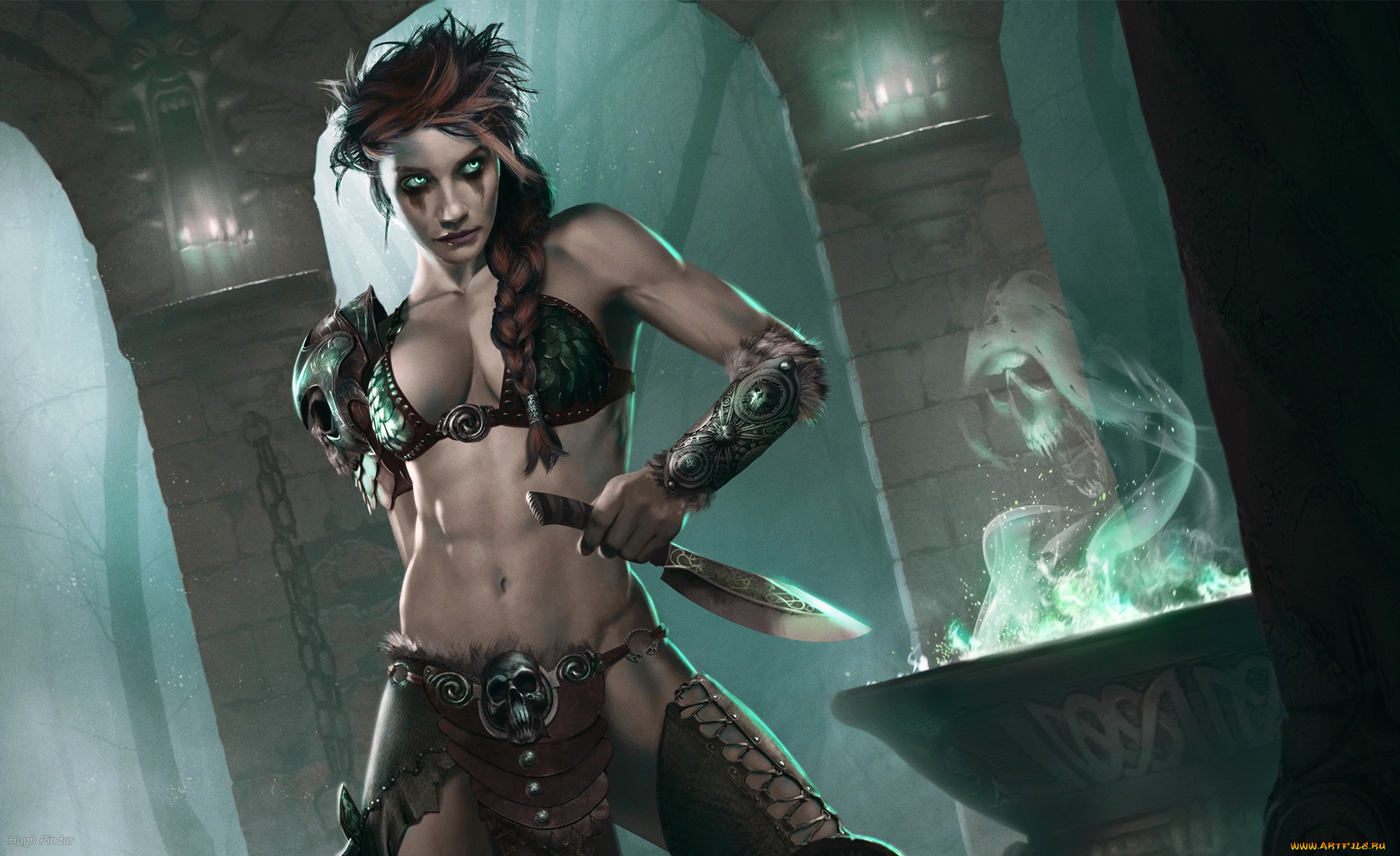 фэнтези, девушки, hugh, pindur, девушка, призрак
