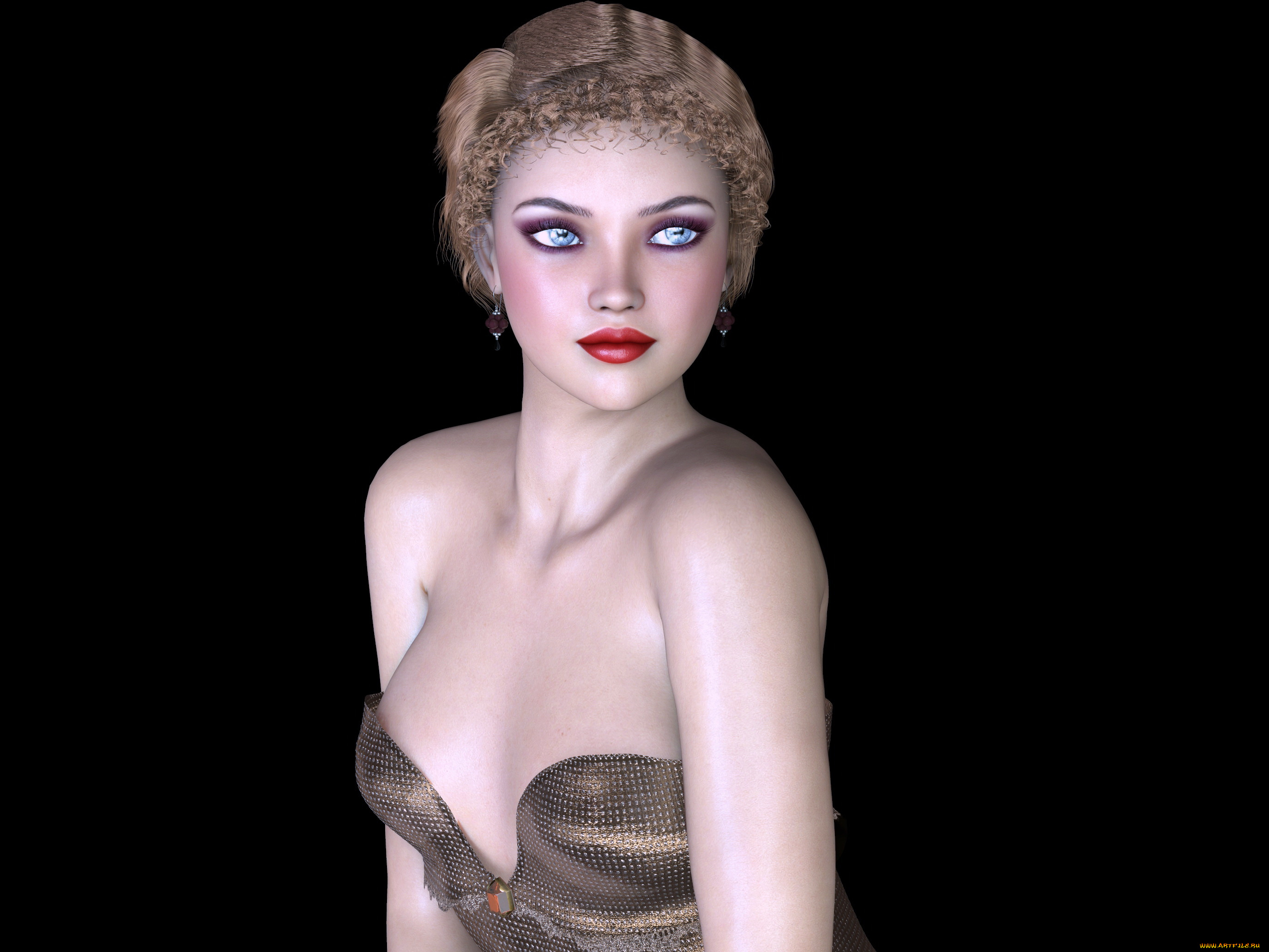 3д, графика, люди, , people, взгляд, фон, девушка