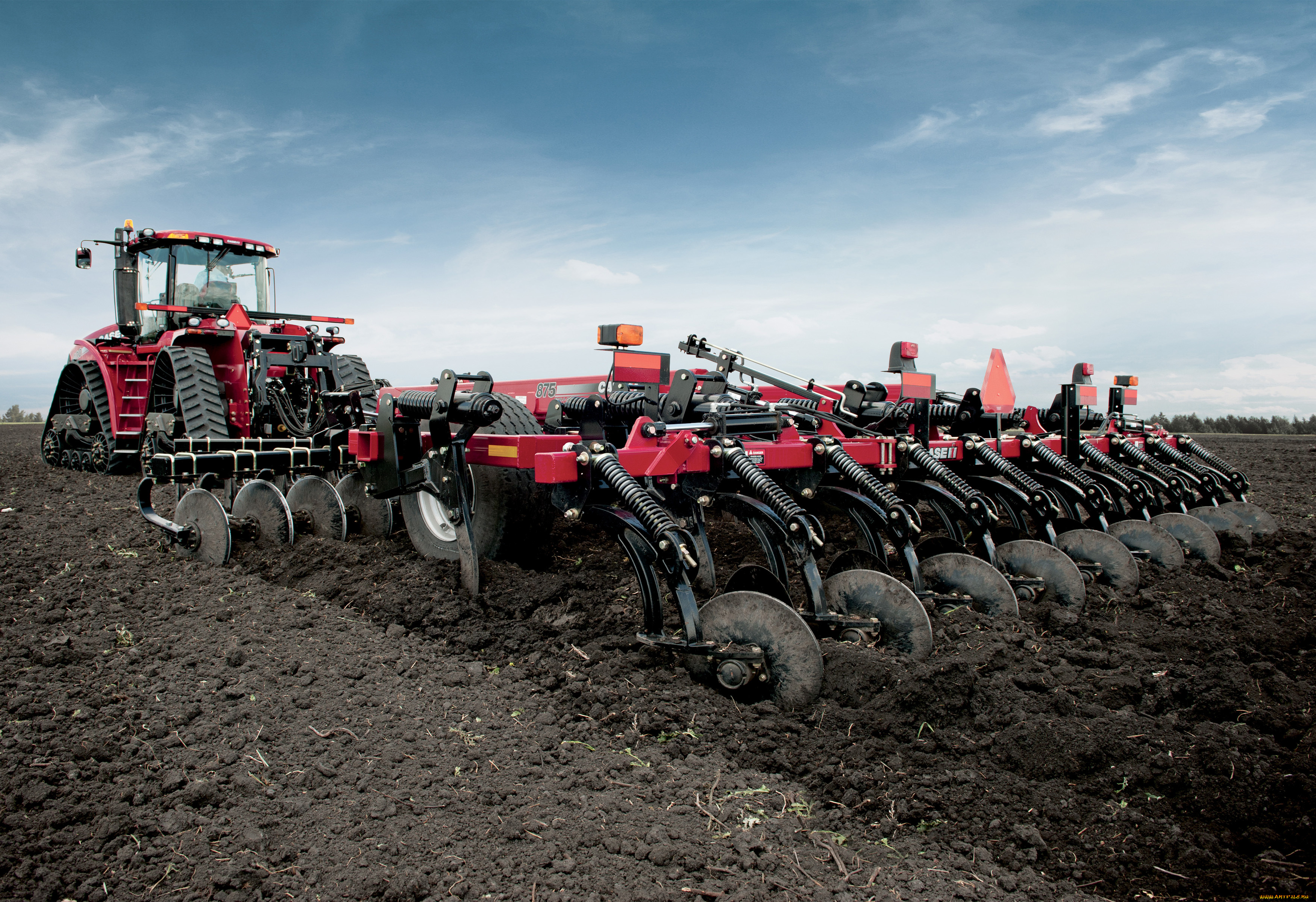 техника, тракторы, на, гусенецах, case