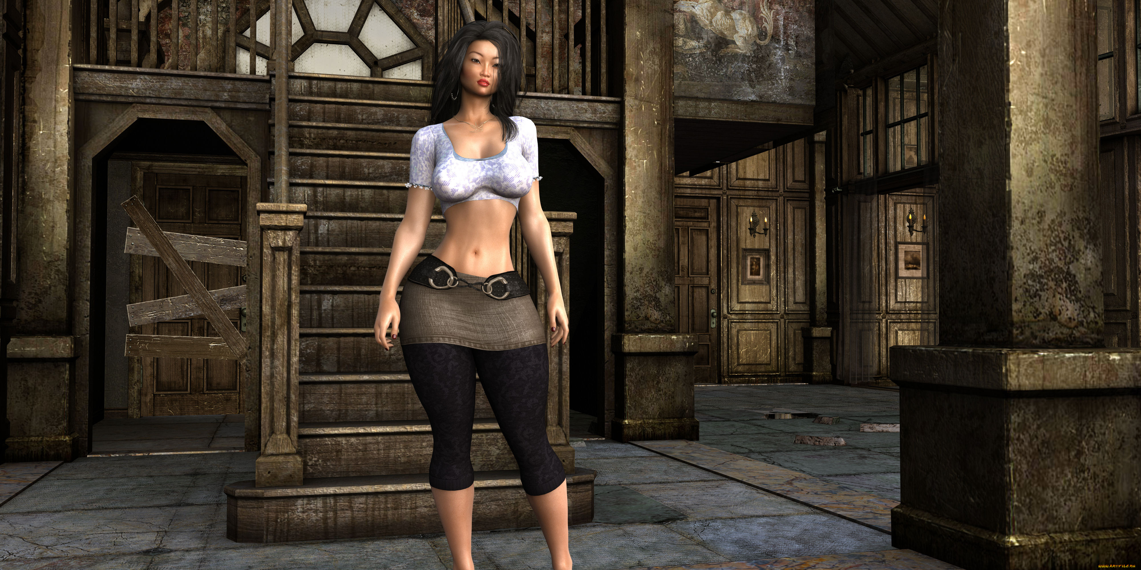 3д, графика, люди, , people, девушка, фон, взгляд