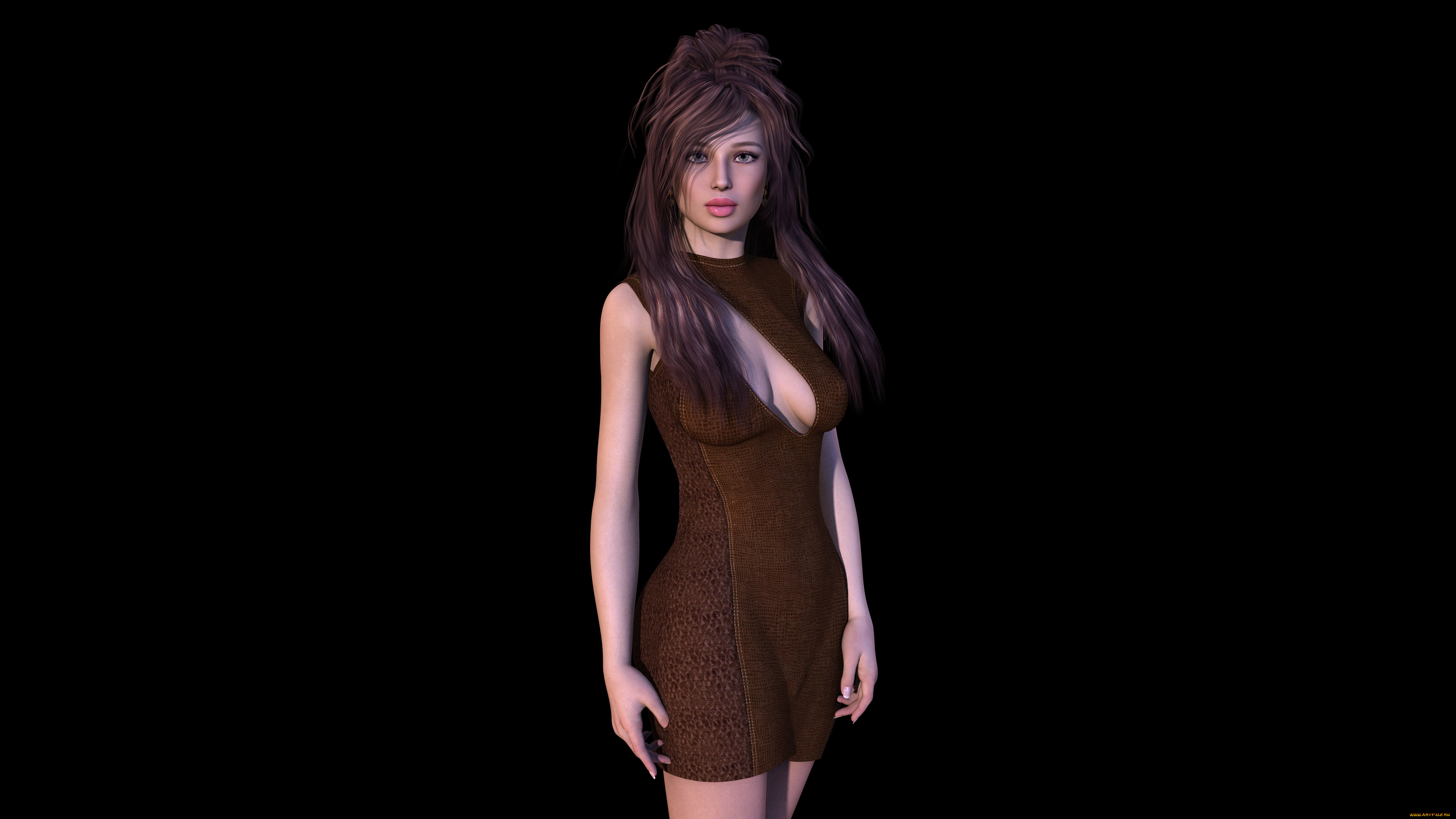 3д, графика, люди, , people, фон, взгляд, девушка