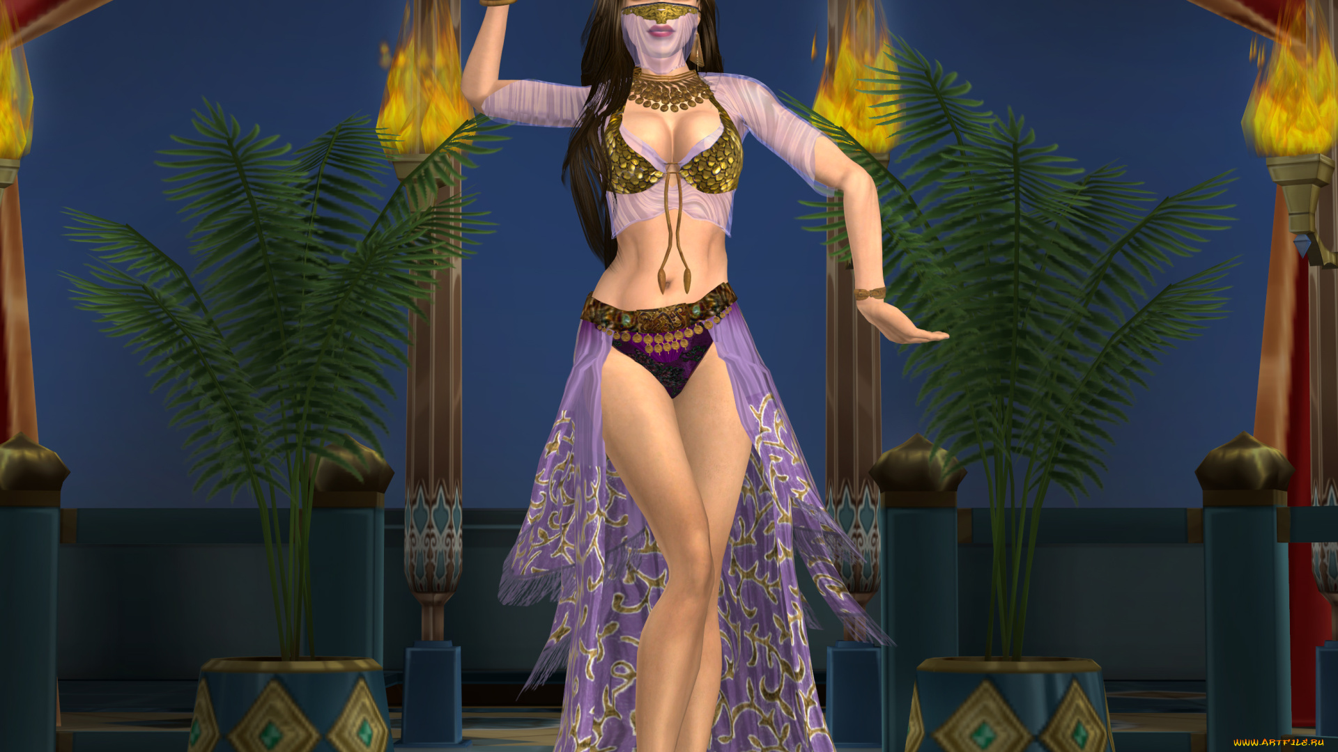 3д, графика, люди, , people, интерьер, люди, танец, фон, взгляд, девушка