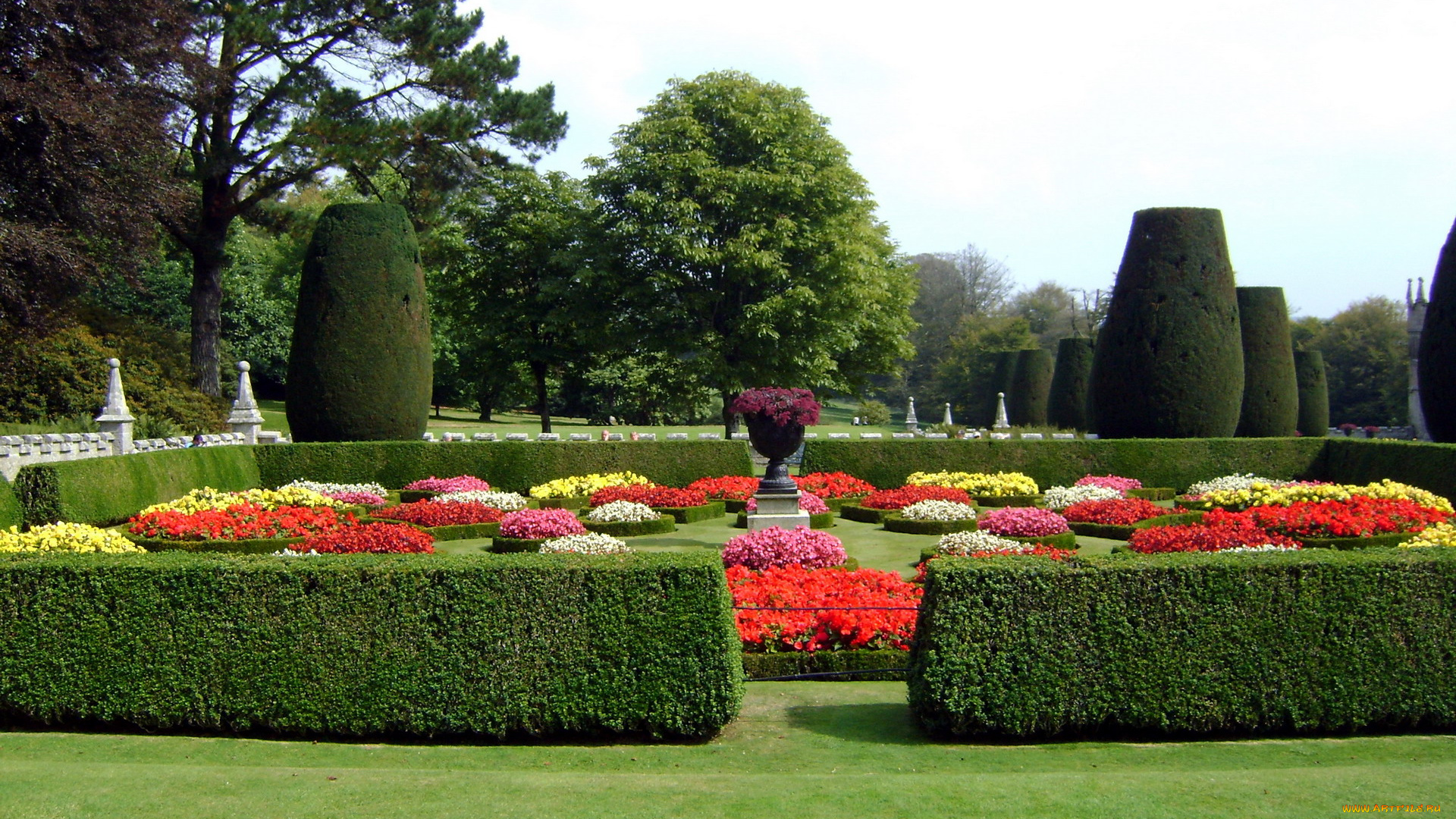 природа, парк, клумбы