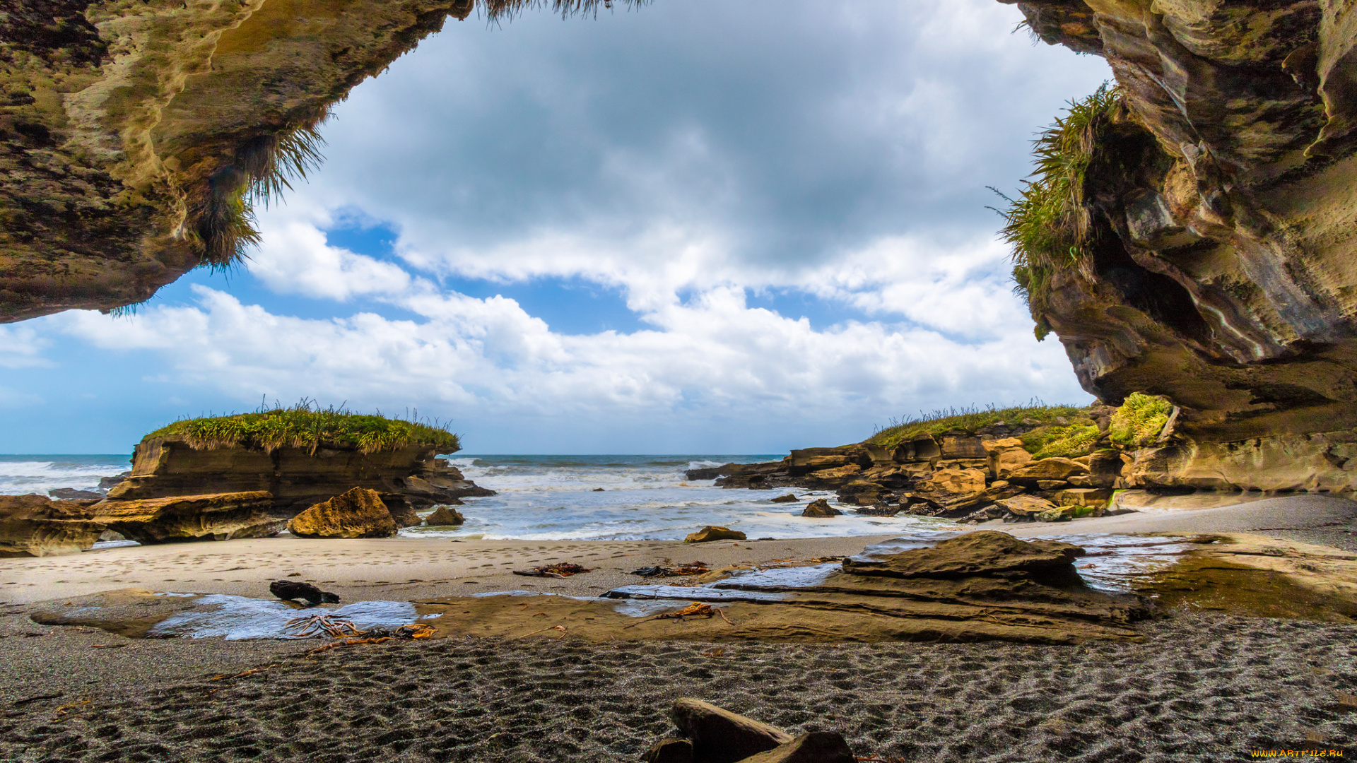 природа, побережье, берег, море