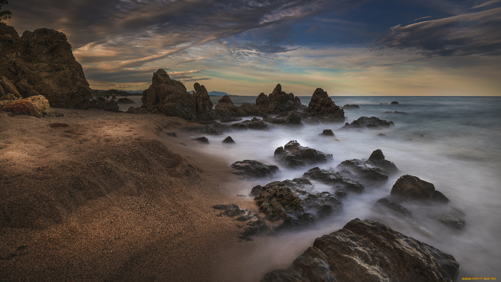 природа, побережье, берег, море