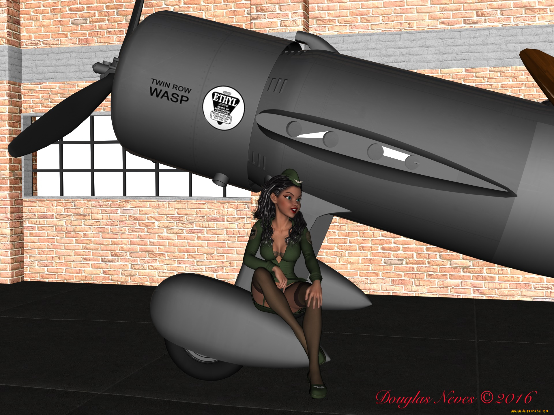 3д, графика, люди, , people, фон, взгляд, девушка, самолет