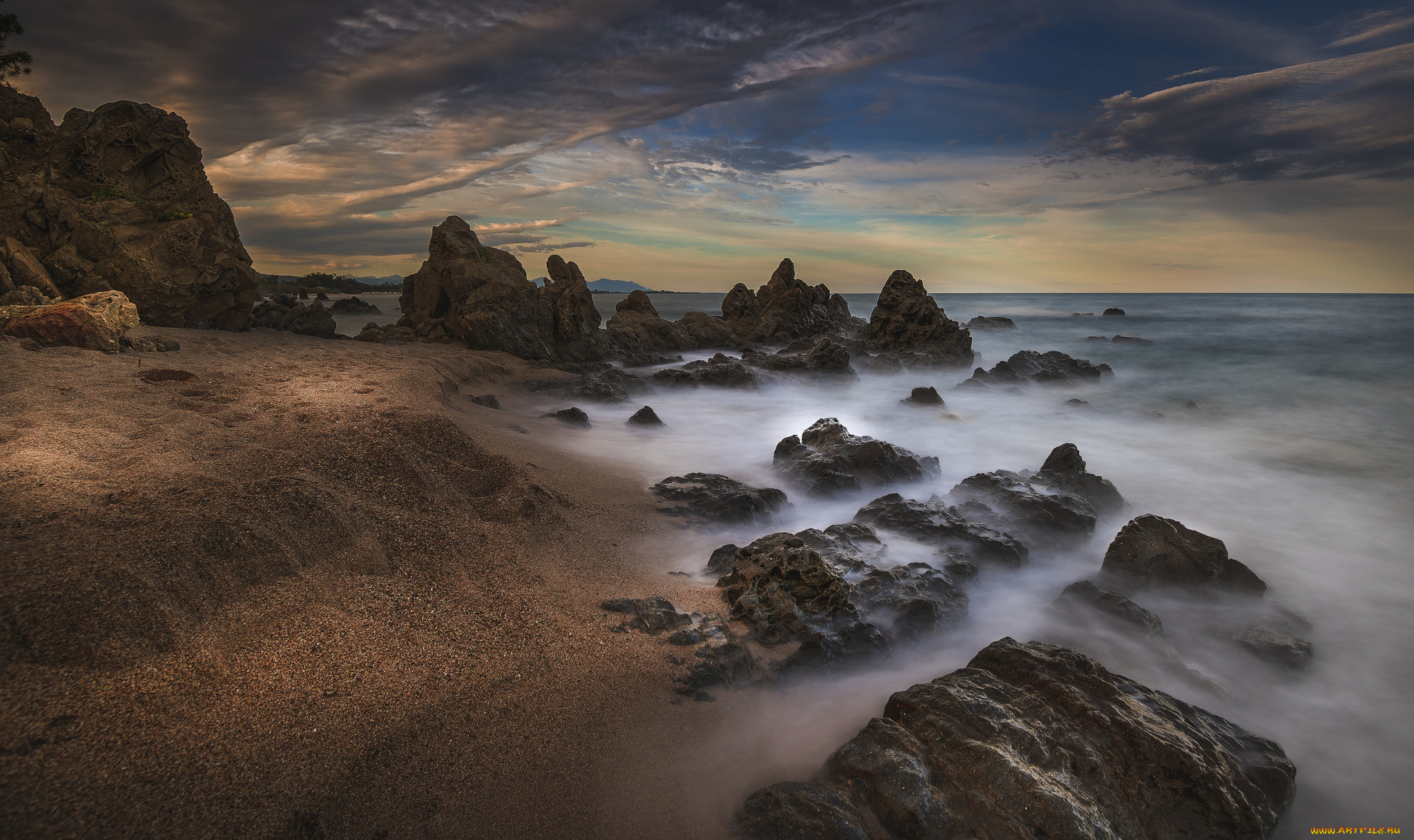 природа, побережье, берег, море