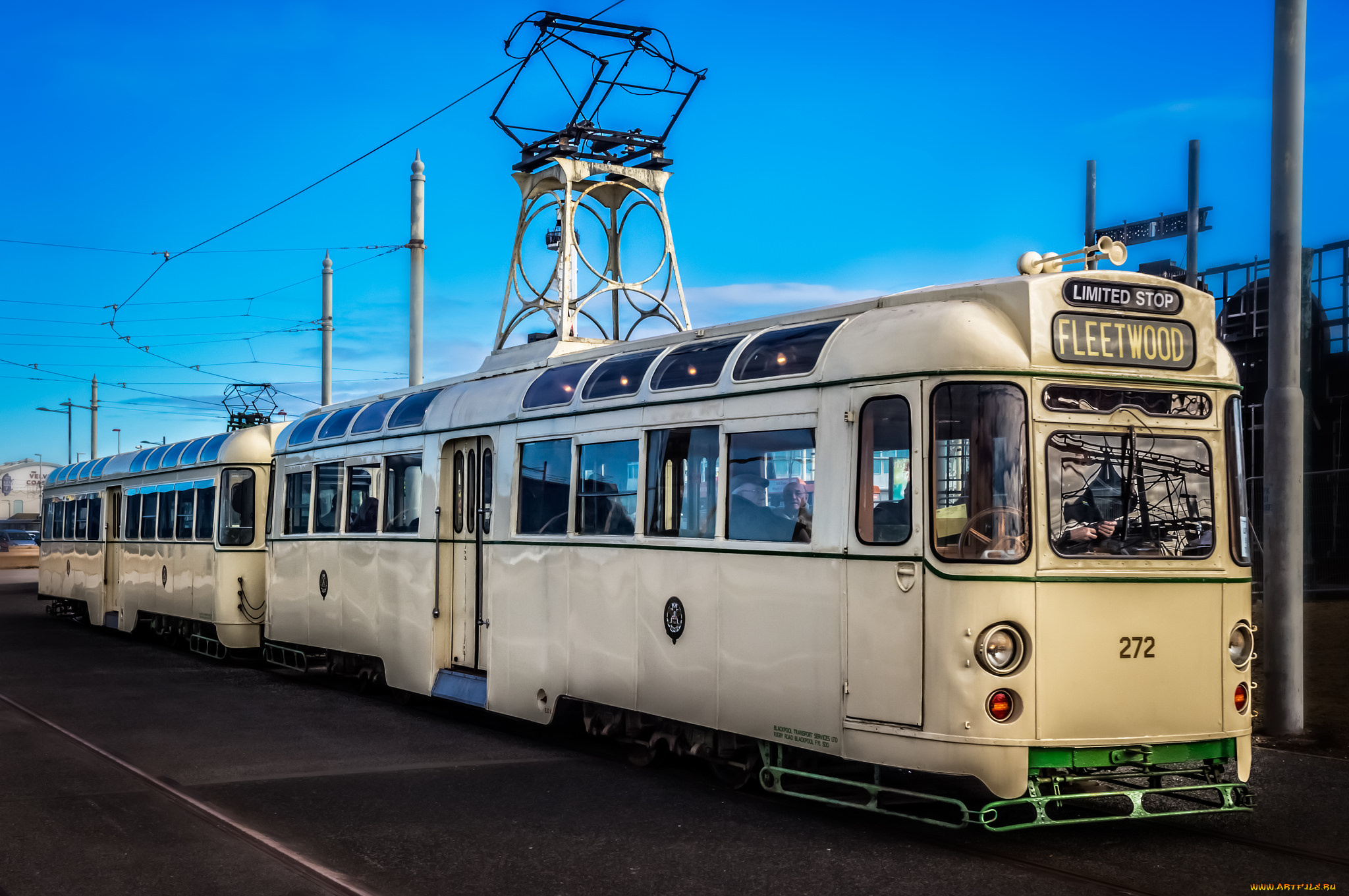 техника, трамваи, рельсы, трамвай