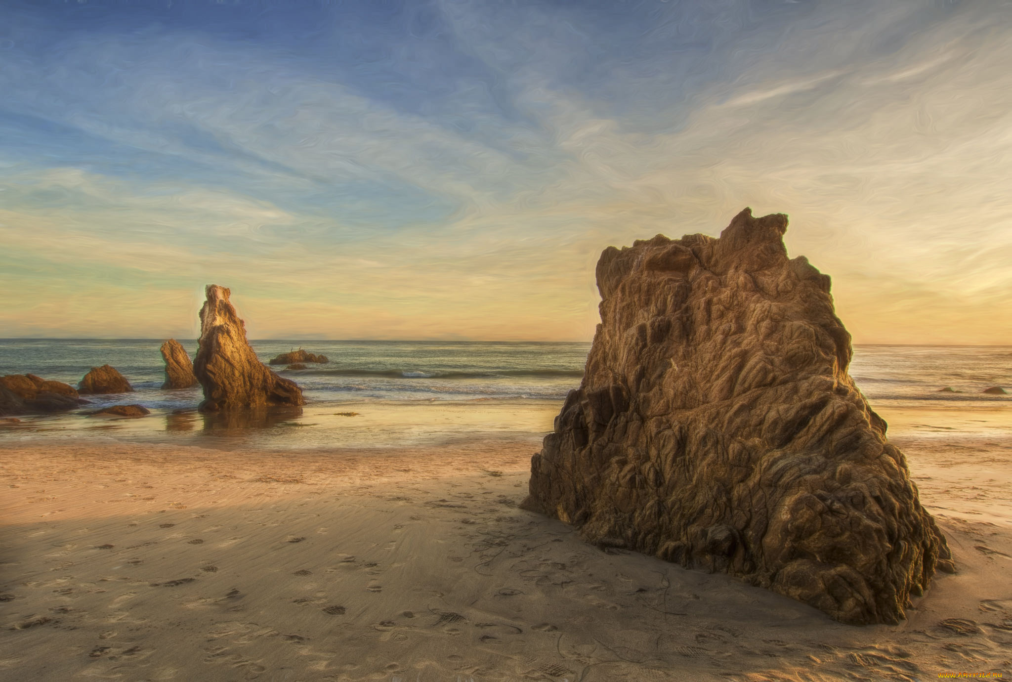 природа, побережье, берег, море