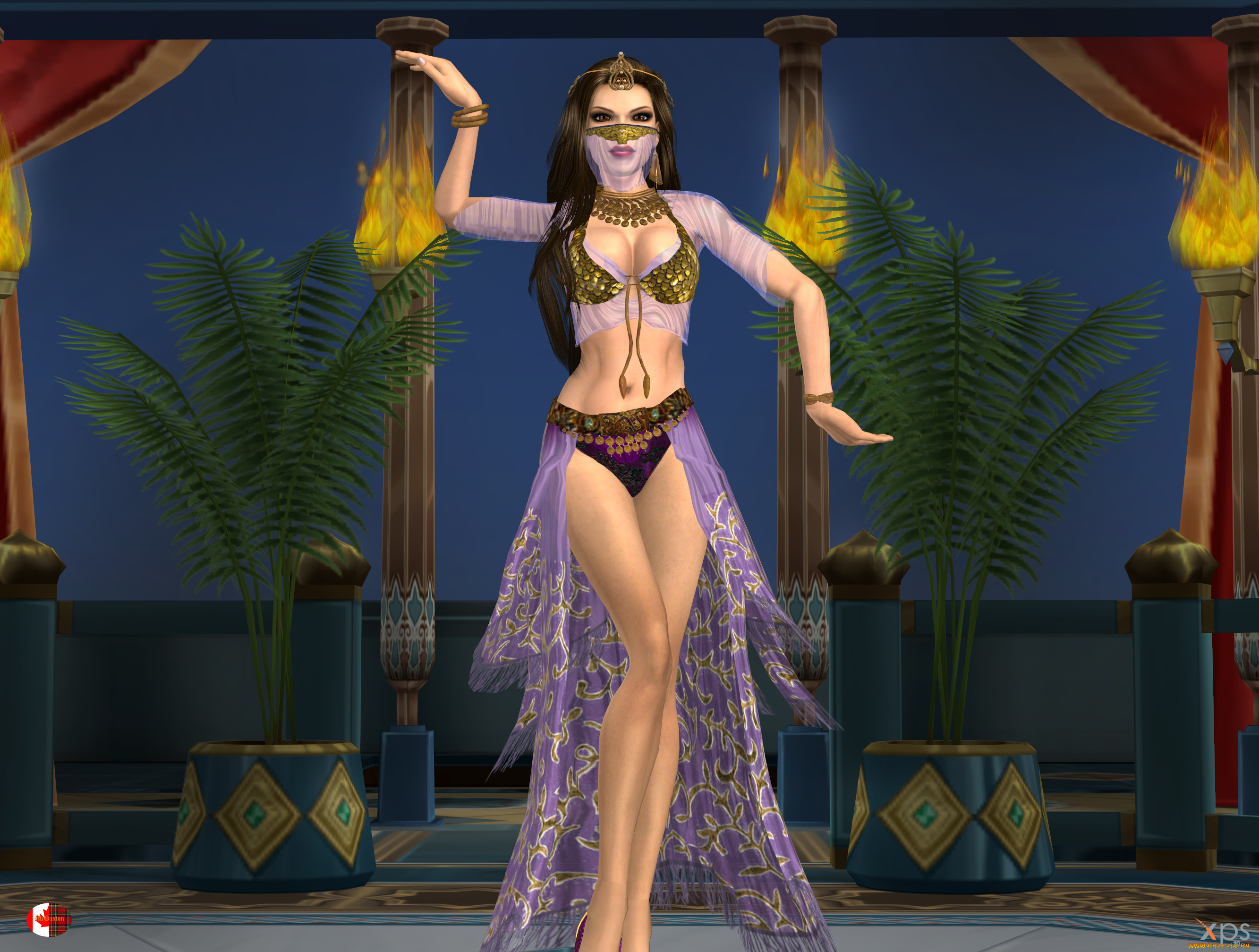 3д, графика, люди, , people, интерьер, люди, танец, фон, взгляд, девушка