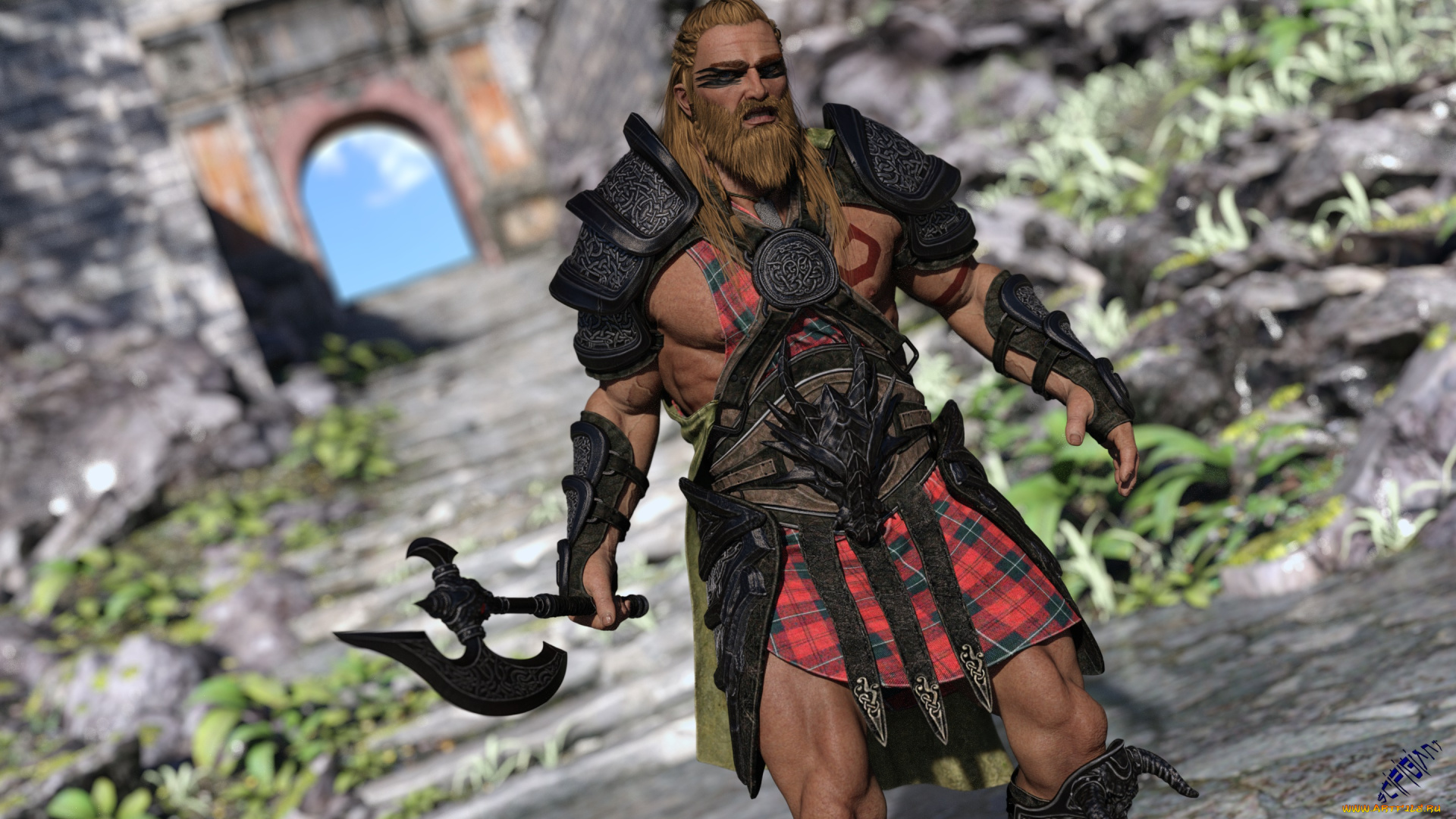 3д, графика, армия, , military, викинг