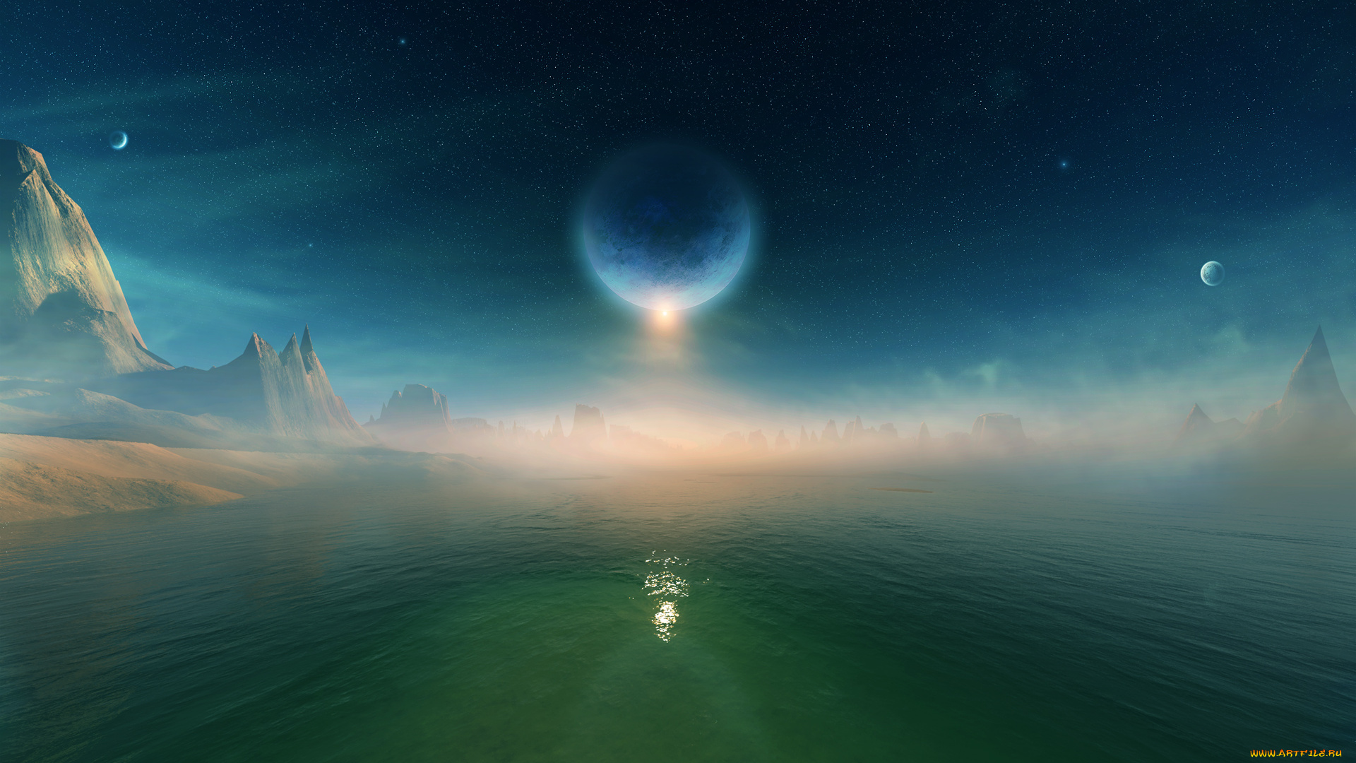 3д, графика, атмосфера, настроение, , atmosphere, , , mood, , море, горы