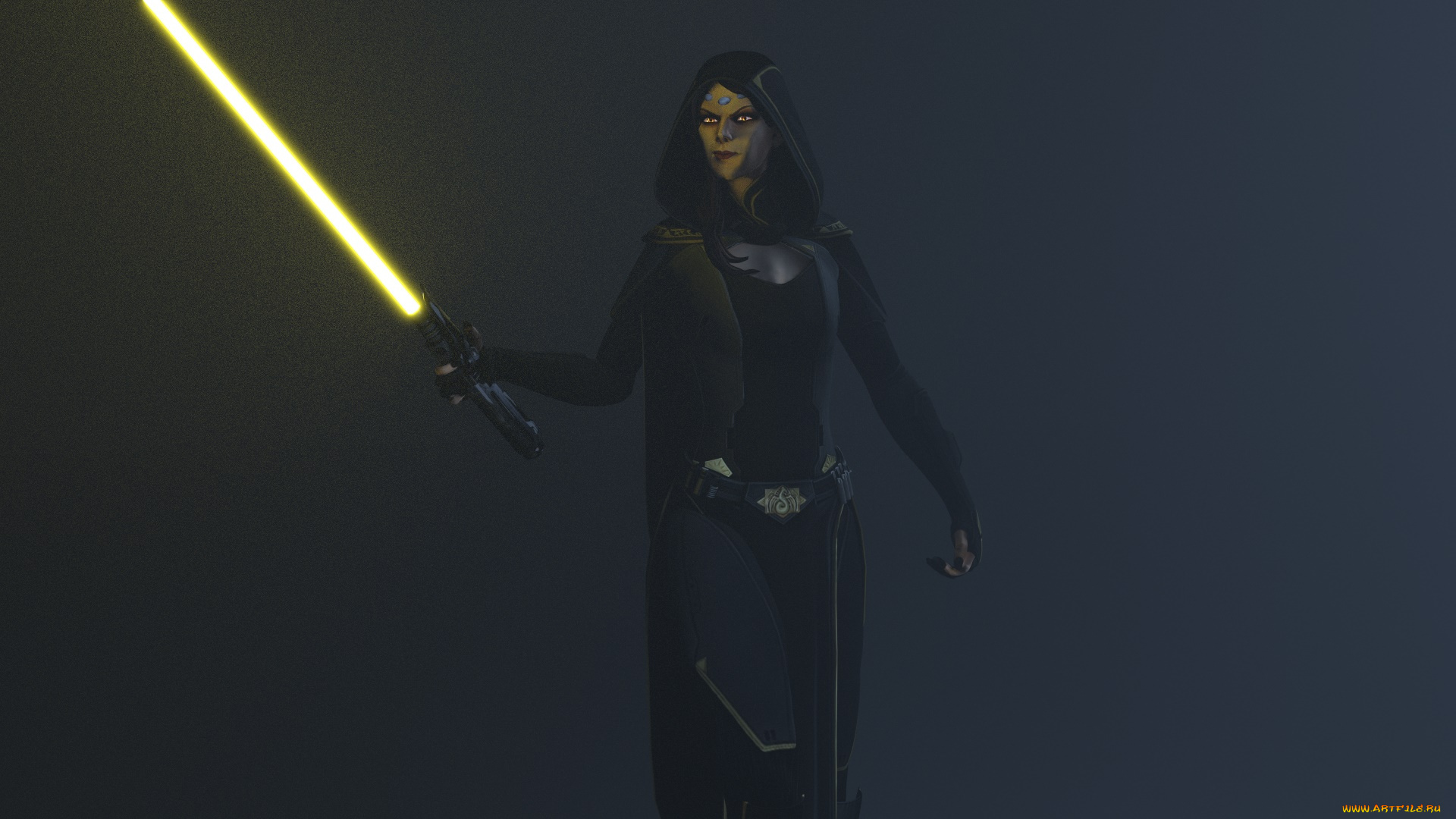 3д, графика, фантазия, , fantasy, девушка, взгляд, фон, оружие