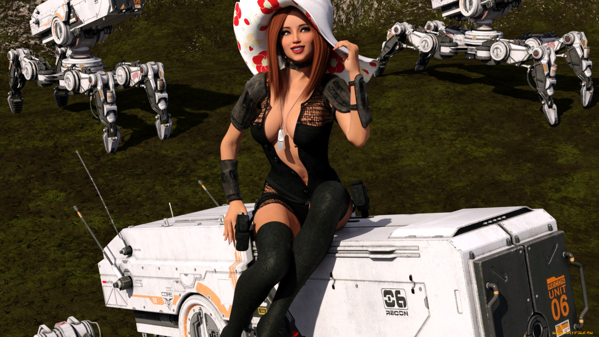 3д, графика, фантазия, , fantasy, девушка, взгляд, фон