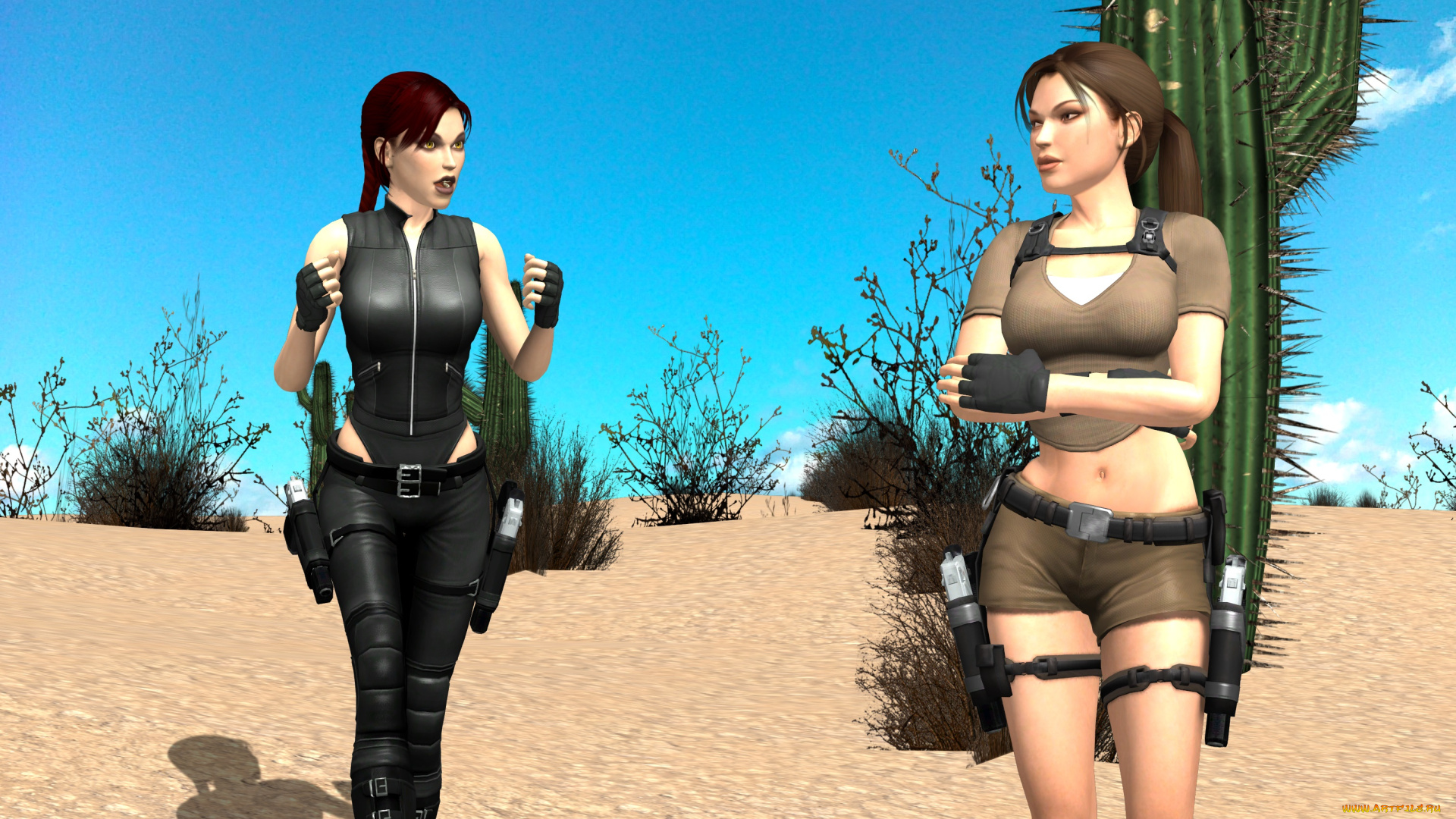 3д, графика, фантазия, , fantasy, девушки, фон, взгляд