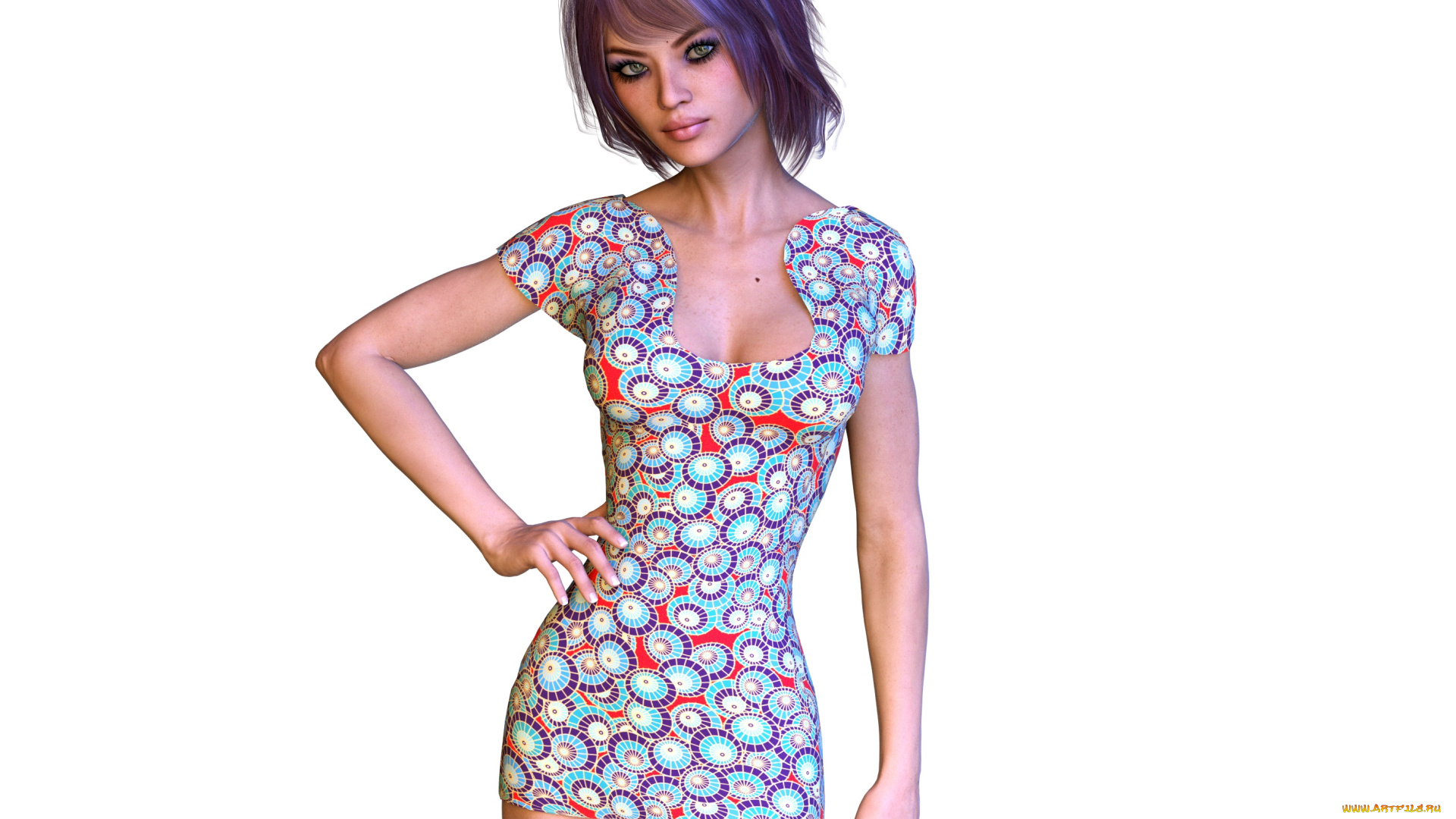 3д, графика, люди, , people, девушка, взгляд, фон