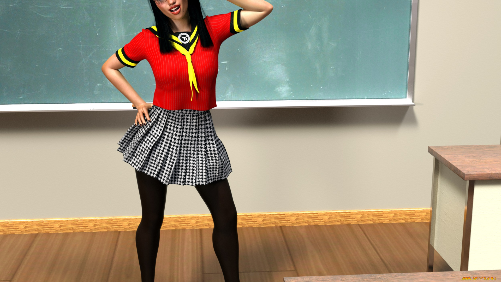 3д, графика, люди, , people, девушка, взгляд, фон