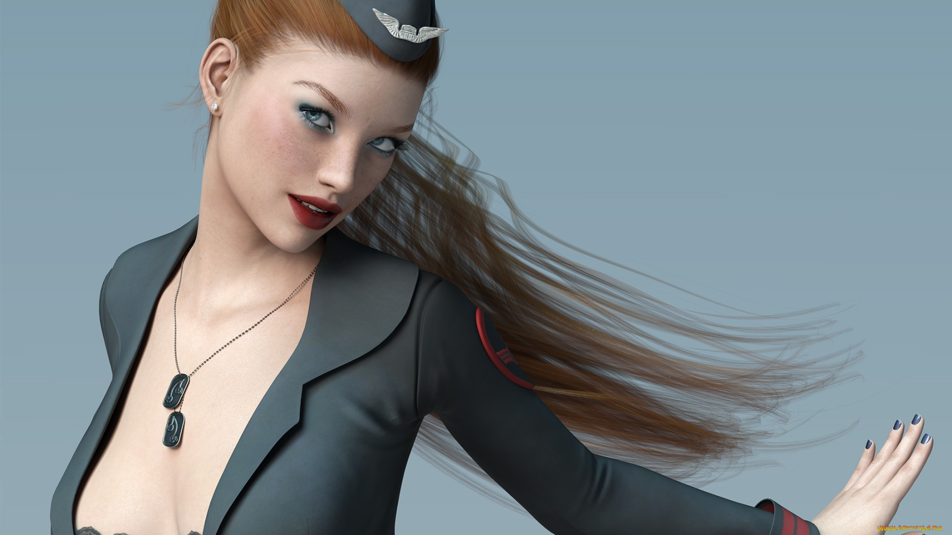 3д, графика, люди, , people, фон, взгляд, девушка