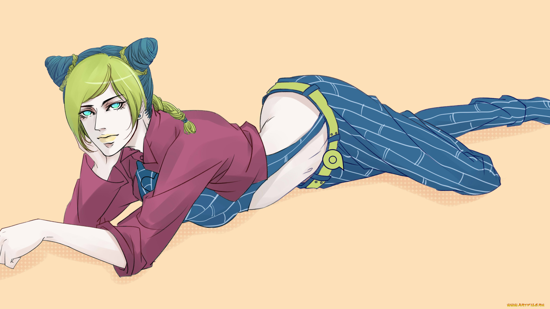 аниме, jojo`s, bizarre, adventure, парень