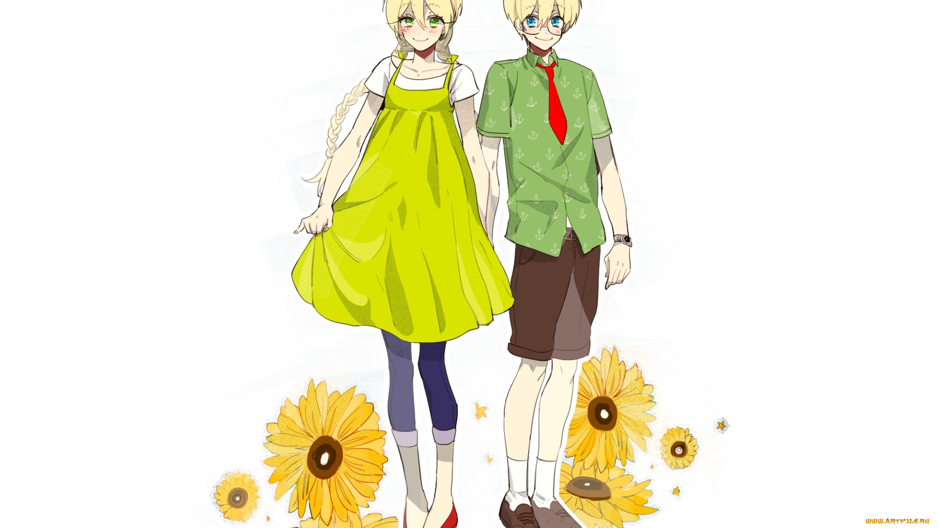 аниме, kekkai, sensen, двое