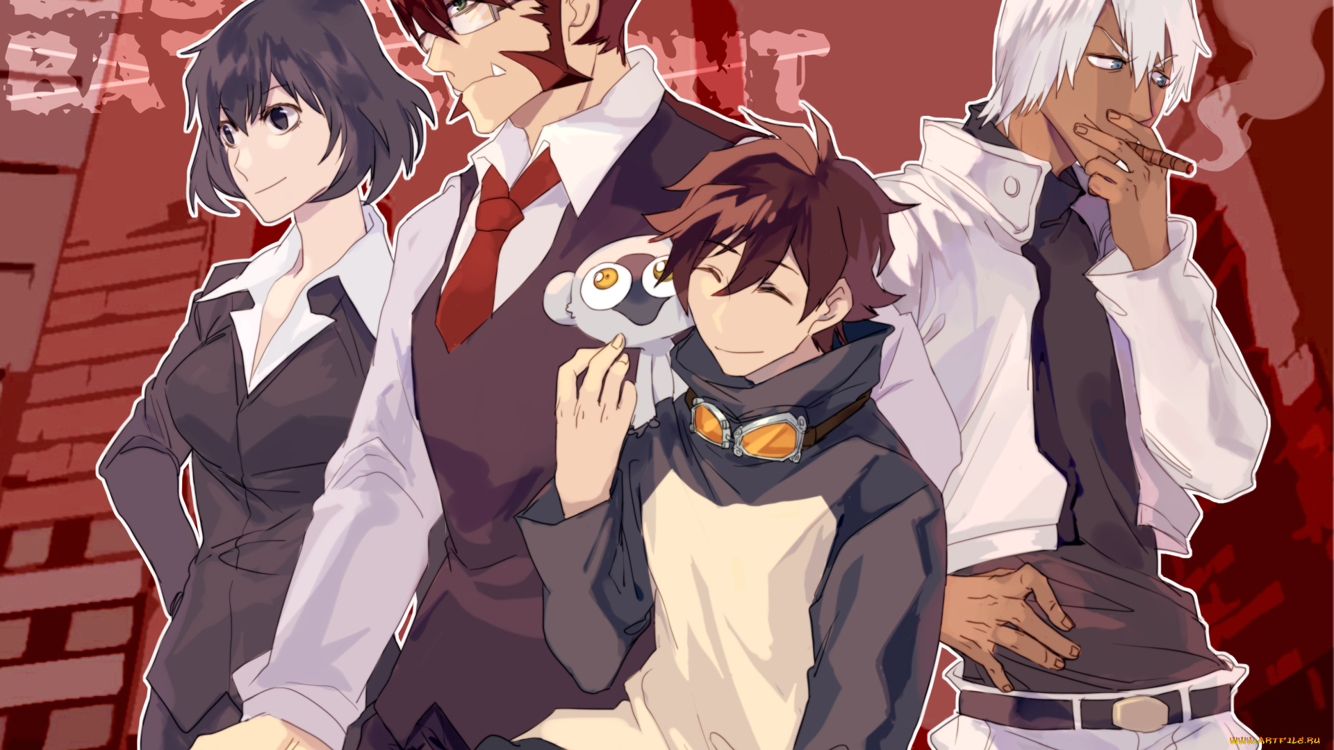 аниме, kekkai, sensen, персонажи