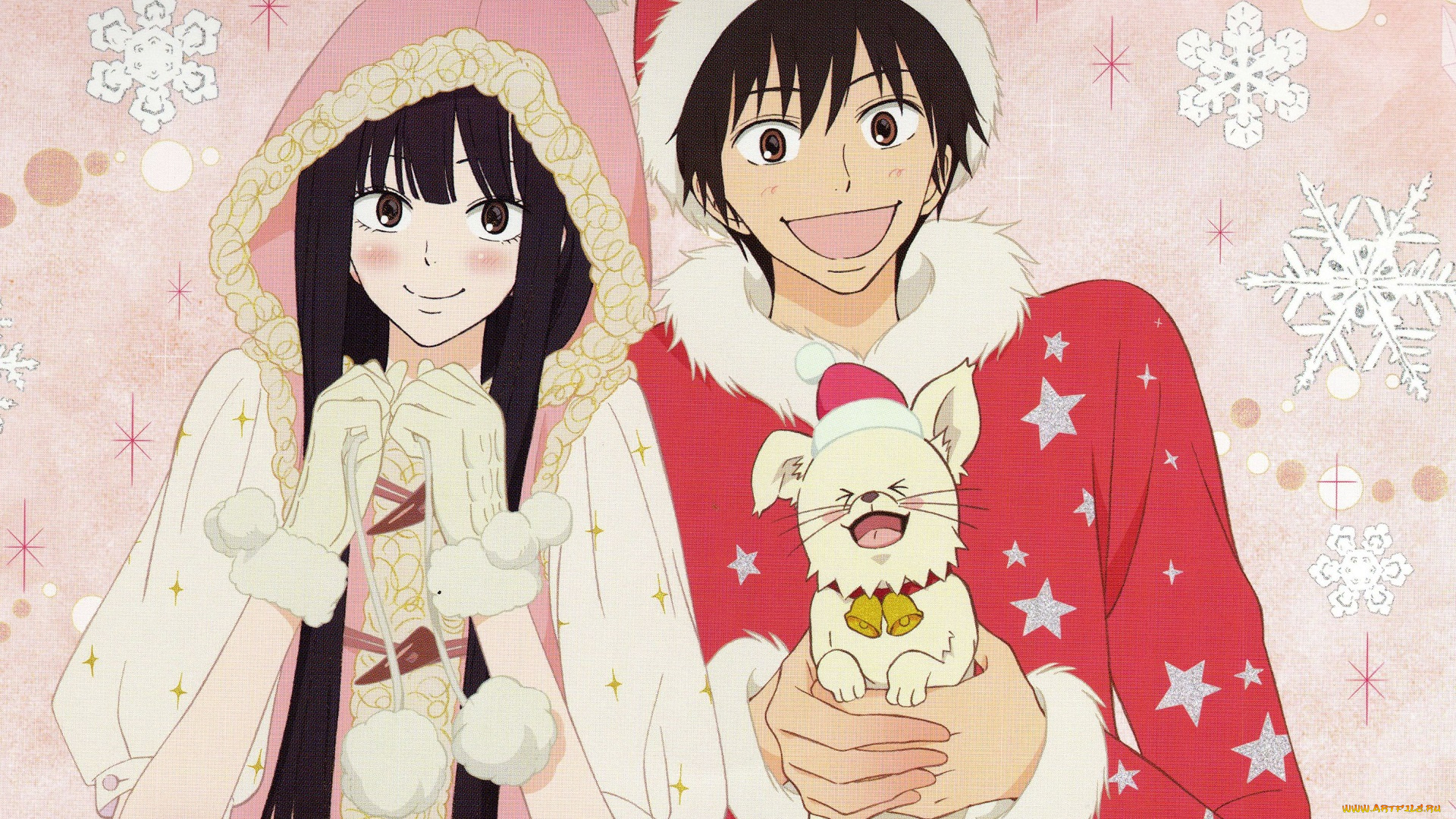 аниме, kimi, ni, todoke, двое