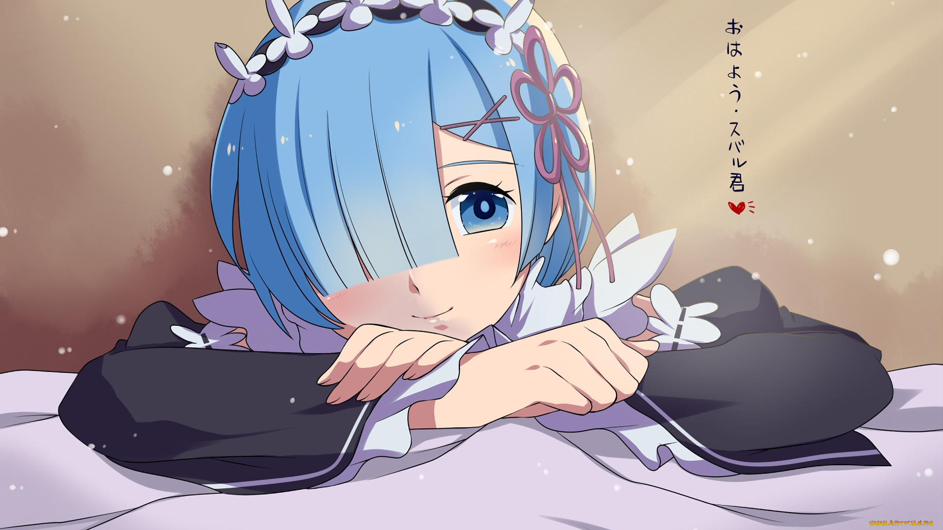 аниме, re, , zero, kara, hajimeru, isekai, seikatsu, фон, взгляд, девушка