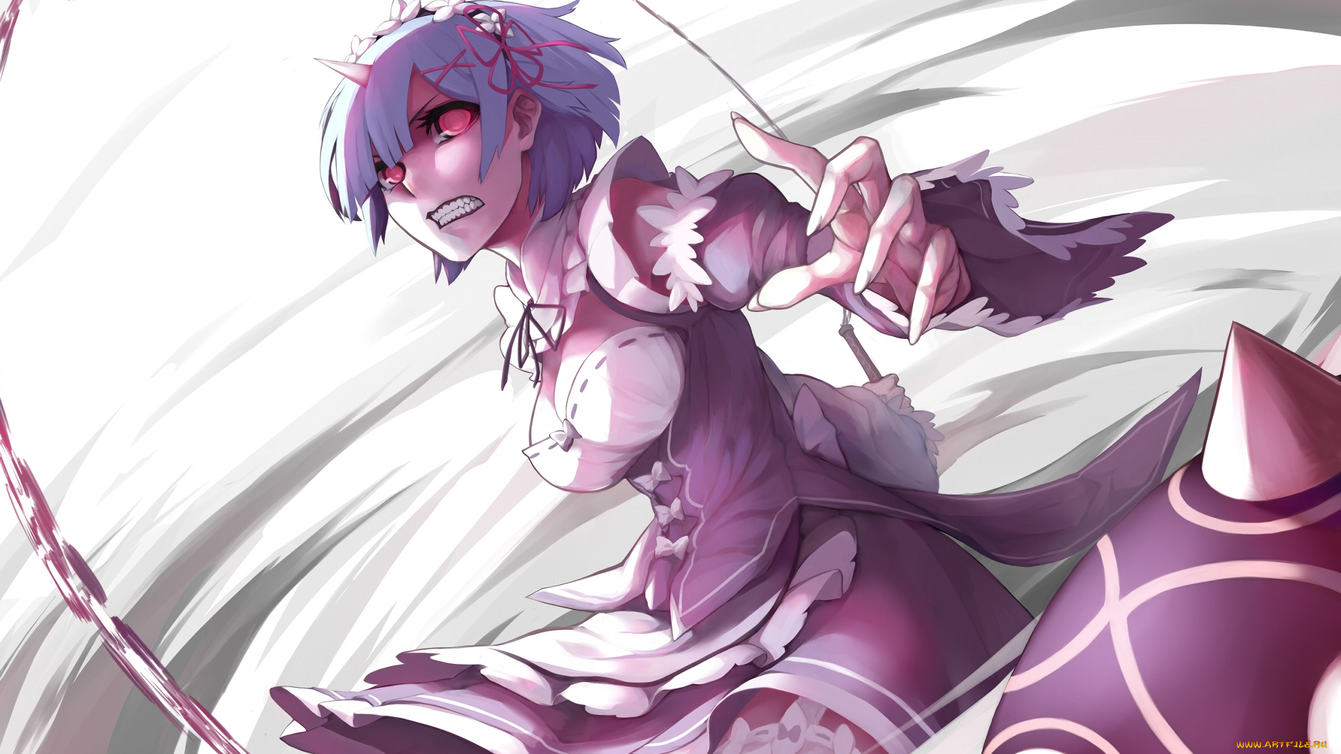 аниме, re, , zero, kara, hajimeru, isekai, seikatsu, девушка, взгляд, фон