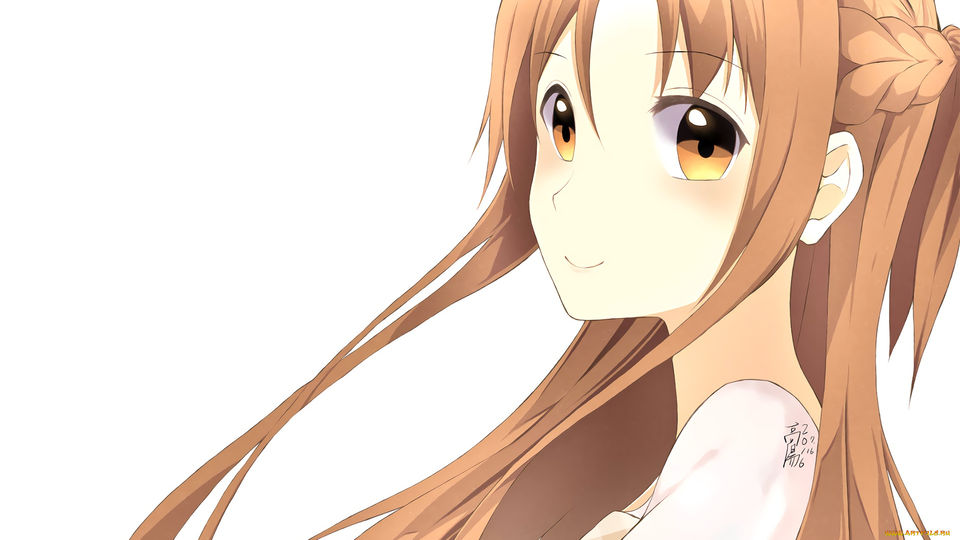 аниме, sword, art, online, девушка, фон, взгляд