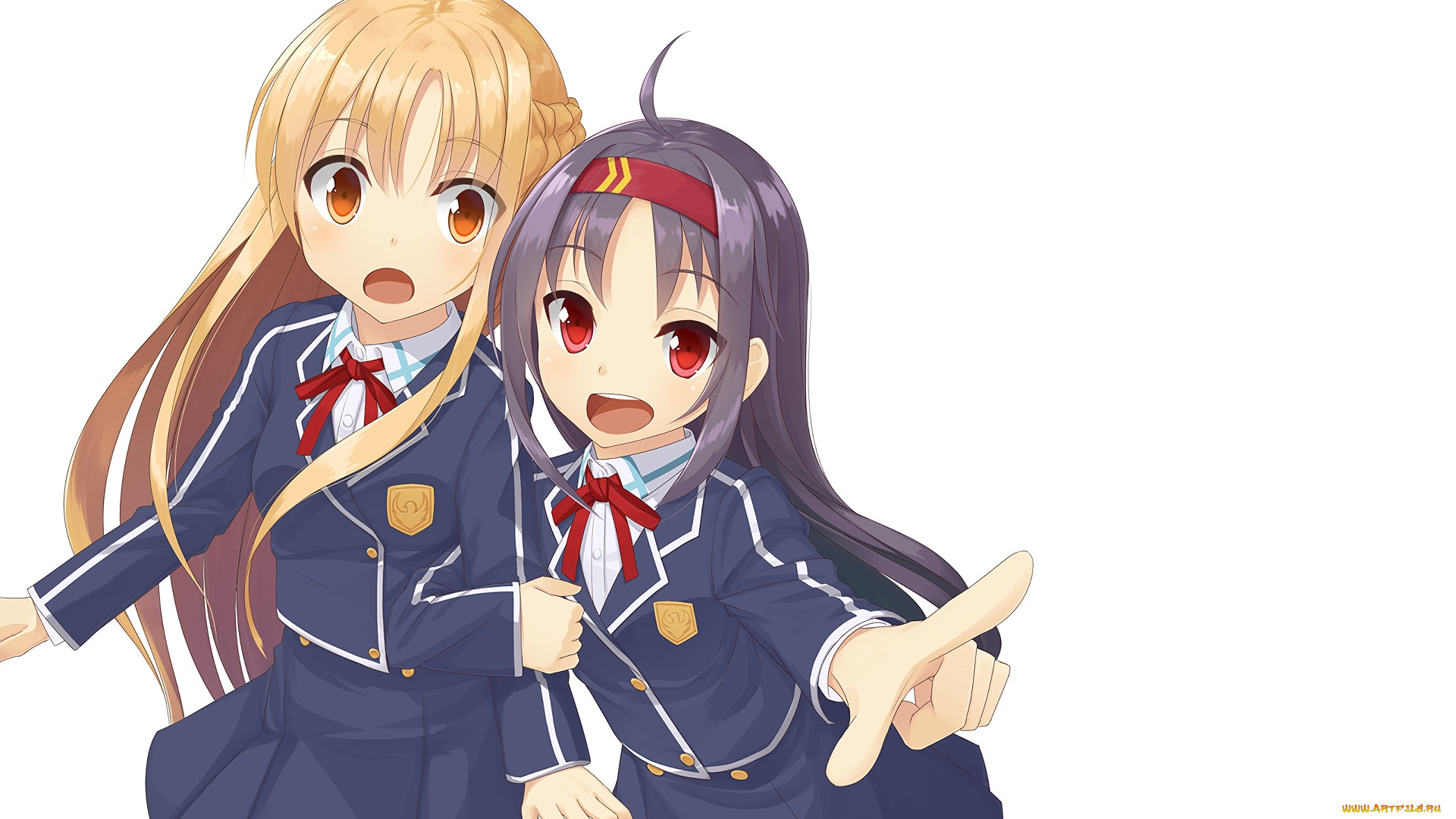 аниме, sword, art, online, фон, взгляд, девушки