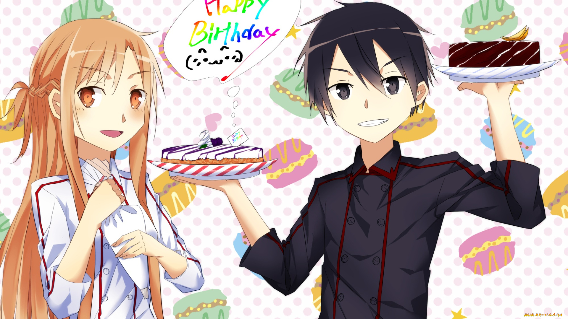 аниме, sword, art, online, фон, взгляд, девушка