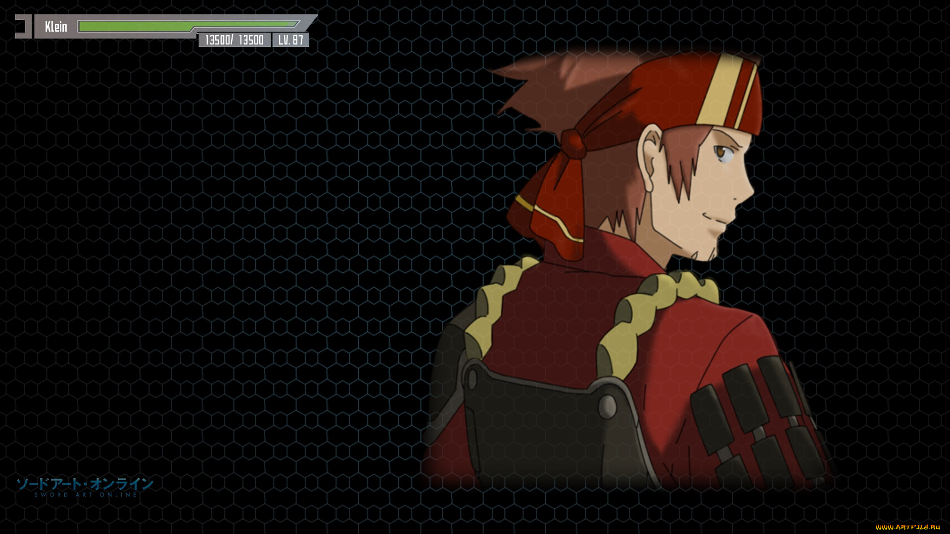 аниме, sword, art, online, парень, взгляд, фон